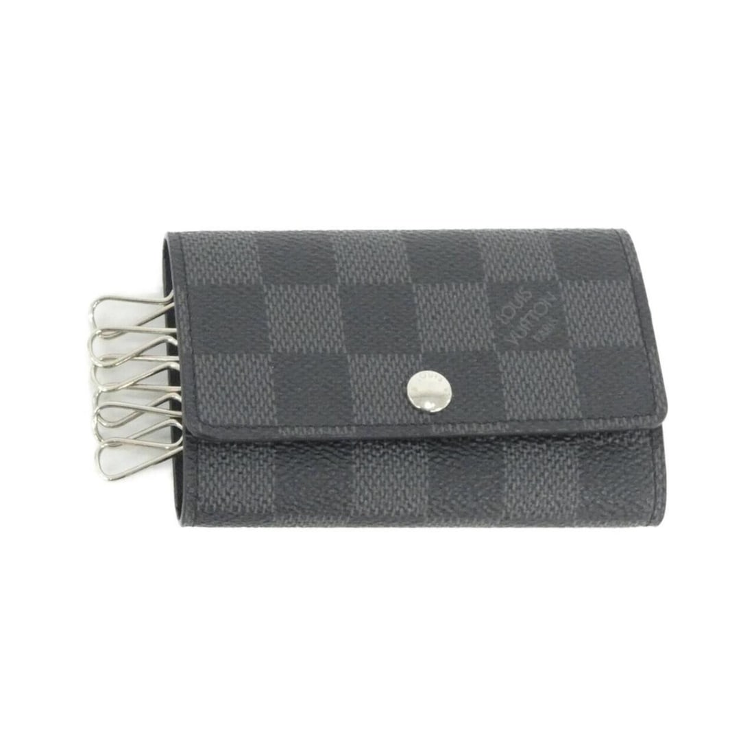 Louis Vuitton Damier Graphite Multicles N62662 Key Case: --- Catalog ---Category: DesignType: KeycaseColor: GraphiteGender: MenMaterial: Coated canvas Category: GeneralBrand: Louis VuittonCategory: Physical PropertiesSize (HxWxD): 7cm x 11cm x 1.5cm /