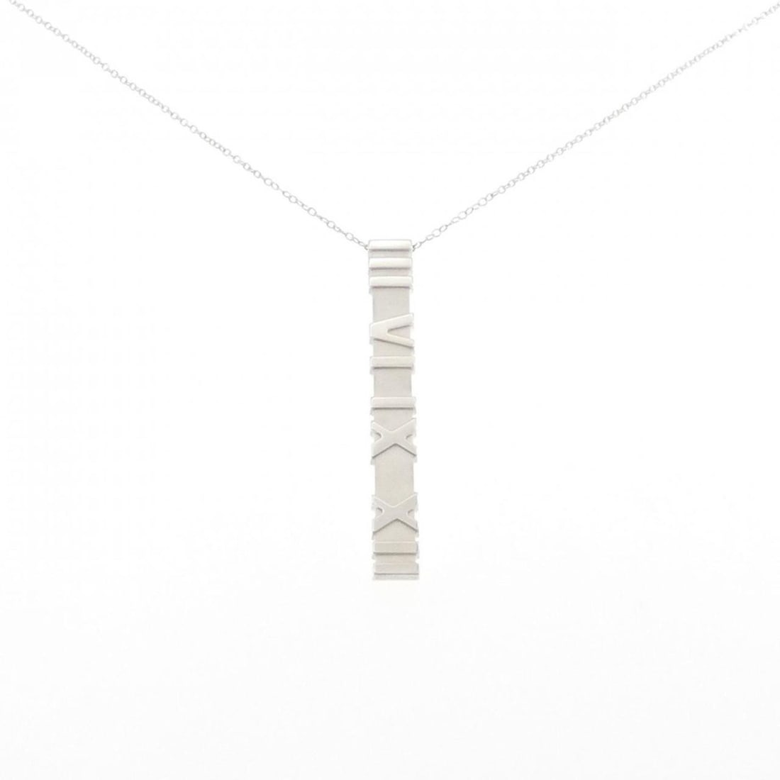 Tiffany Atlas Necklace: --- Catalog ---Category: SizePendant Size: 47mm x 6.1mm / 1.85'' x 0.24''Neck Circumference: 42 cm / 16.53''Category: DesignGender: WomenMaterial: Silver 925Pendant Type: PendantNecklace Type:
