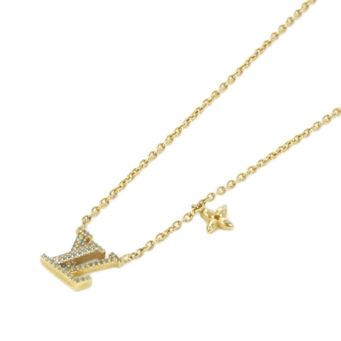 Louis Vuitton Necklace LV Iconic M00596: --- Catalog ---Category: SizePendant Size: 13mm x 13mm / 0.51'' x 0.51''Neck Circumference: 43 cm - 48 cm / 16.92'' - 18.89''Category: DesignColor: GoldGender: WomenNecklace Type: NecklaceCategory: