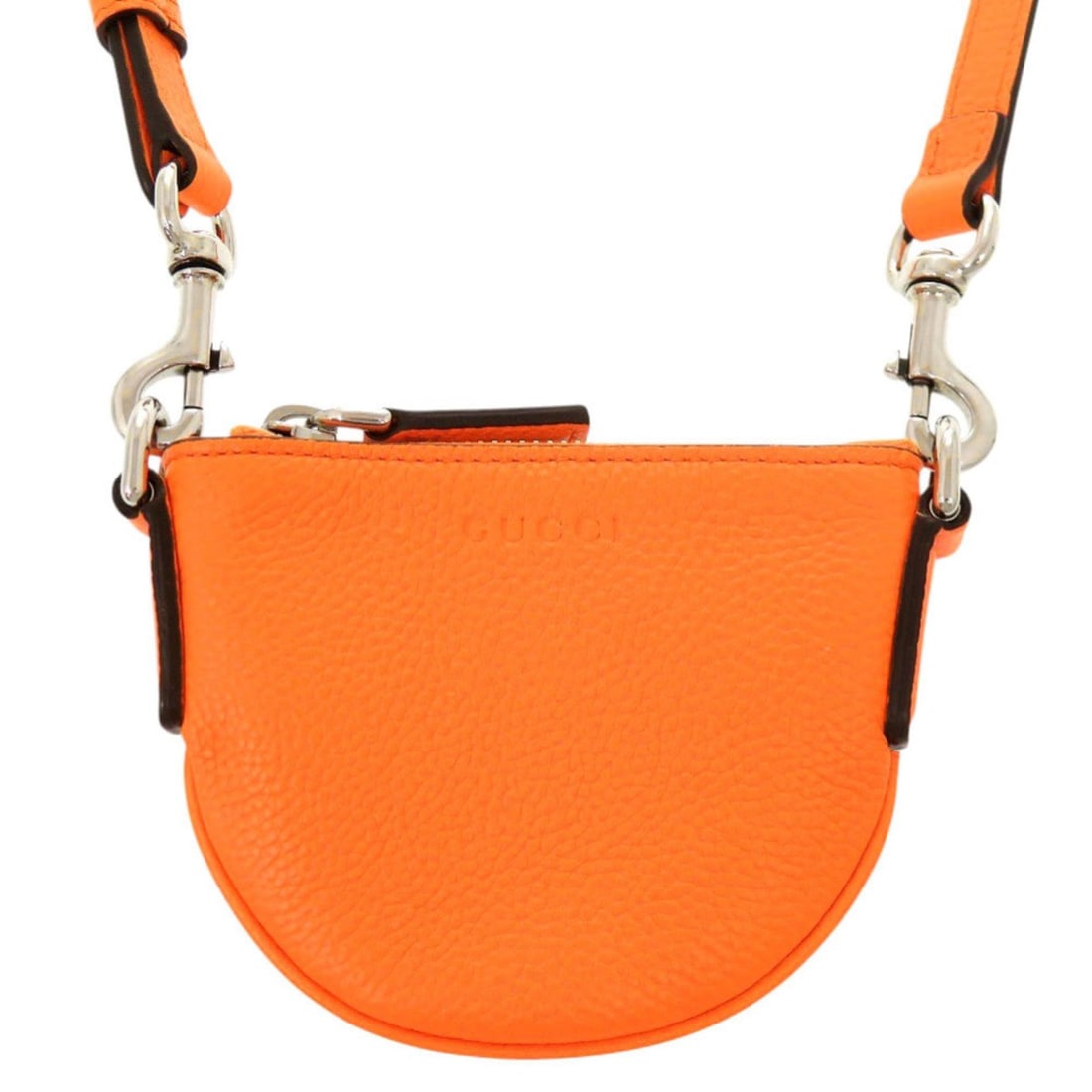 Unused Gucci logo 821831 leather orange micro mini shoulder bag 1477GUCCI: --- Catalog ---Category: SizeSize (HxWxD): 9.5cm x 12cm / 3.74'' x 4.72''Category: DesignType: Shoulder bagColor: OrangeGender: WomenMaterial: Leather Category: GeneralMPN: 821831Brand: GucciCountry
