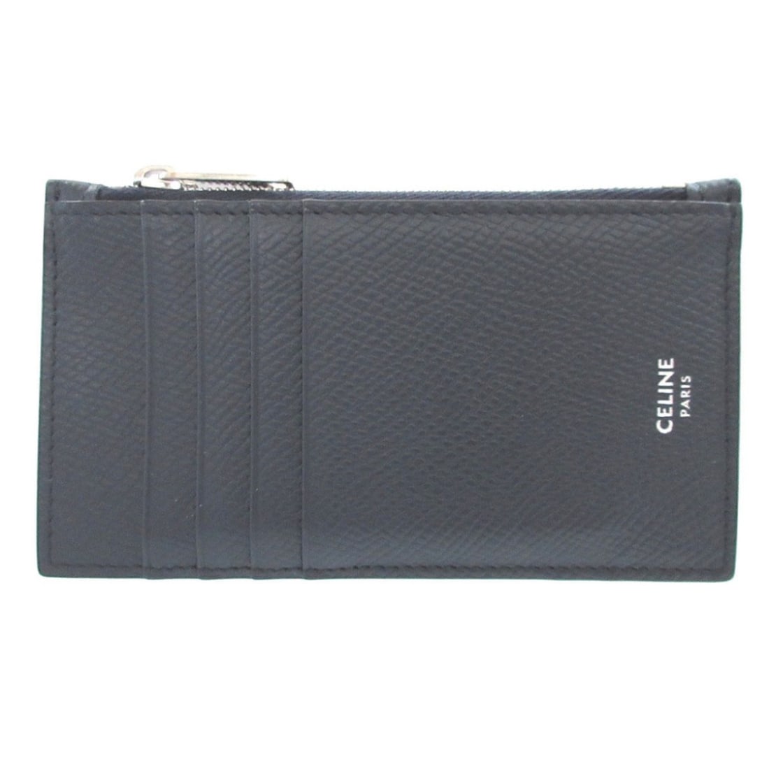 Excellent condition Celine Compact Zip Card Holder, 2019 model, Leather, Navy, Fragment Case,: --- Catalog ---Category: SizeSize (HxWxD): 7.2cm x 13cm x 1cm / 2.83'' x 5.11'' x 0.39''Category: DesignType: Card walletColor: NavyGender: WomenMaterial: Leather Category: GeneralBrand:
