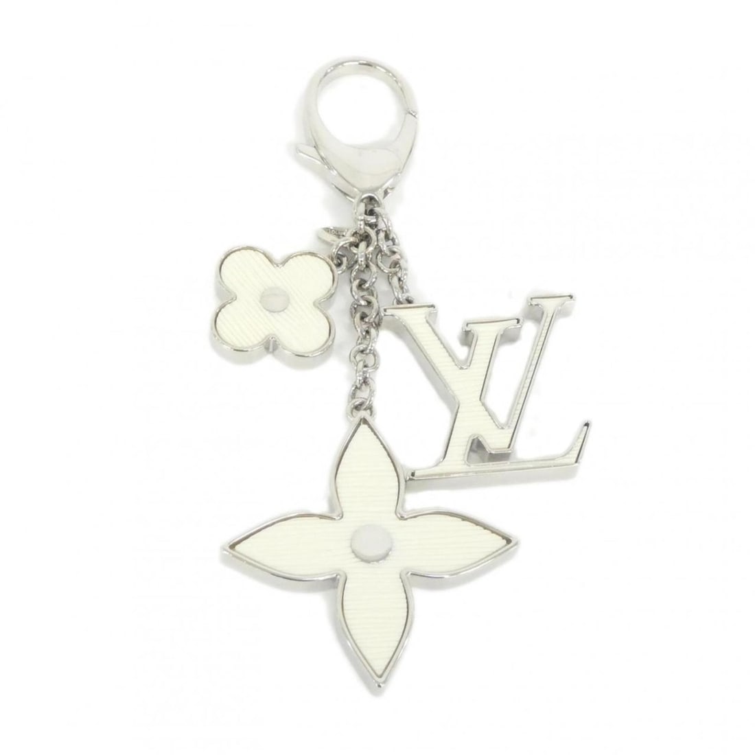Louis Vuitton Epi Bijou Sac Fleur de M65085 Keyring: --- Catalog ---Category: SizeChain/Strap Length: 15cm / 5.9''Category: DesignColor: WhiteGender: WomenMaterial: LeatherCategory: GeneralMPN: M65085Brand: Louis Vuitton--- Item List ---Section: