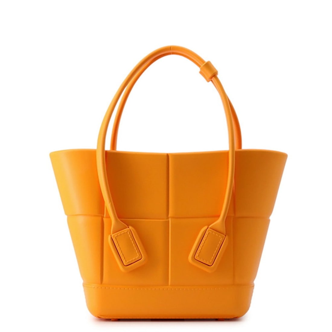 Bottega Veneta Arco Tote Mini Rubber Handbag 691194 BOTTEGA VENETA: --- Catalog ---Category: SizeSize (HxWxD): 20.5cm x 8cm / 8.07'' x 3.14''Category: DesignType: HandbagColor: OrangeGender: WomenMaterial: Rubber Category: GeneralMPN: 691194V14I07010Brand: Bottega
