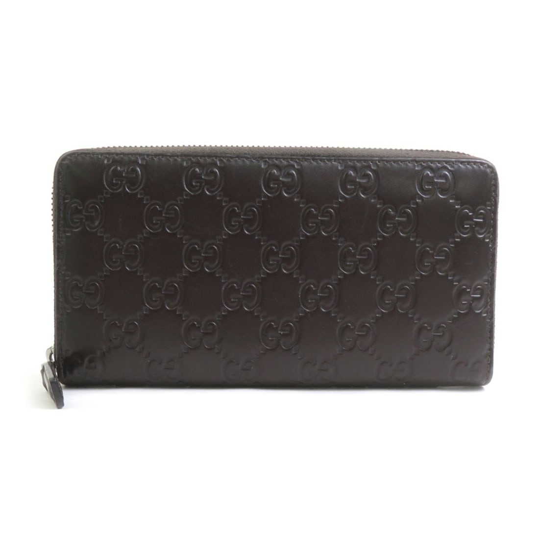 Gucci GUCCI Round Zip Long Wallet Guccissima Leather Dark Brown Men's Women's 307987 e61883a: --- Catalog ---Category: SizeSize (HxWxD): 10cm x 18.7cm x 2.3cm / 3.93'' x 7.36'' x 0.9''Category: DesignType: Long wallet (bi-fold)Color: Dark brownGender: Men,WomenMaterial: Leather Category: Gener