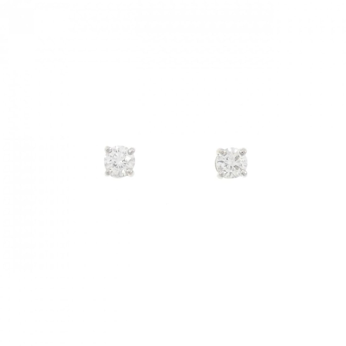 Tiffany Solitaire Earrings: --- Catalog ---Category: SizeStone Size (HxW): 3.90mm x 3.90mm / 0.15'' x 0.15''Category: DesignColor: SilverGender: WomenMaterial: Platinum 950Category: GeneralBrand: Tiffany--- Item List