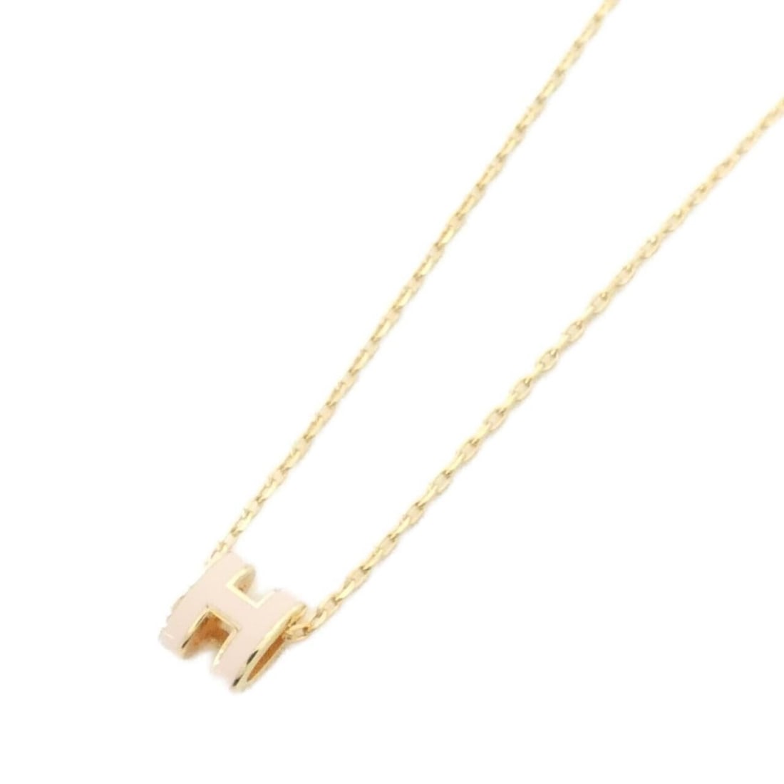 Hermes Pop H MINI 147992FO Necklace: --- Catalog ---Category: SizePendant Size: 0.9mm x 0.7mm / 0.03'' x 0.02''Neck Circumference: 40 cm / 15.74''Category: DesignColor: Rose drageeGender: WomenNecklace Type: NecklaceCategory: