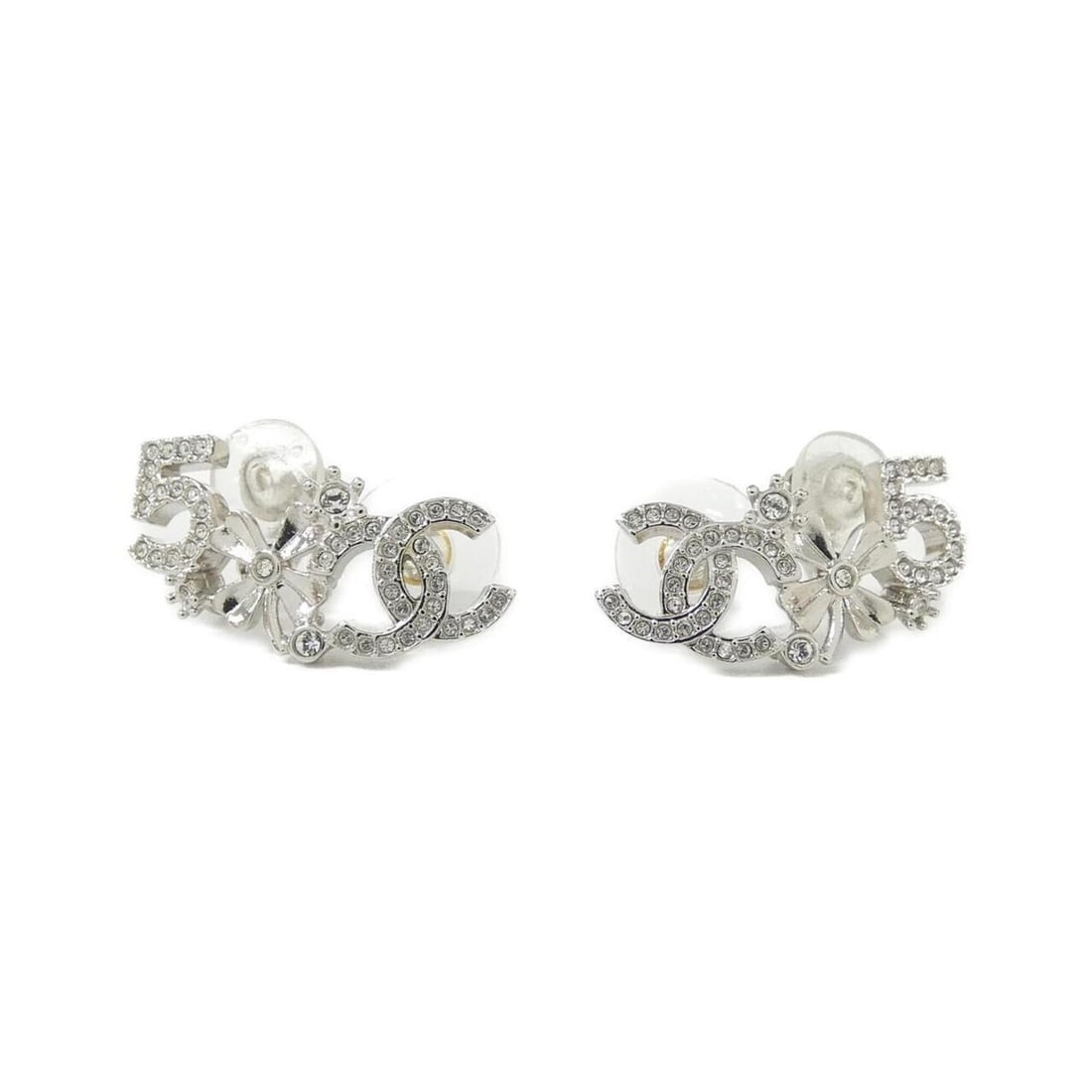Chanel ABA432 Earrings: --- Catalog ---Category: SizeSize (HxWxD): 14.00mm x 30.00mm / 0.55'' x 1.18''Category: DesignType: Stud earringsColor: Clear, SilverGender: WomenCategory: GeneralMPN: ABA432Brand: Chanel--- Item