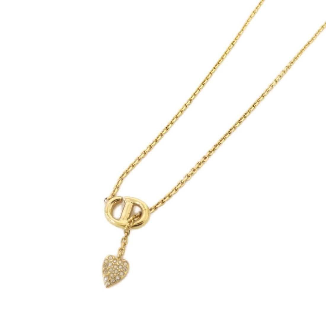 Christian Dior CD Navy N3118WOMCY Necklace: --- Catalog ---Category: SizePendant Size: 23mm x 12mm / 0.9'' x 0.47''Neck Circumference: 38 cm - 42 cm / 14.96'' - 16.53''Category: DesignColor: Clear, GoldGender: WomenNecklace Type: