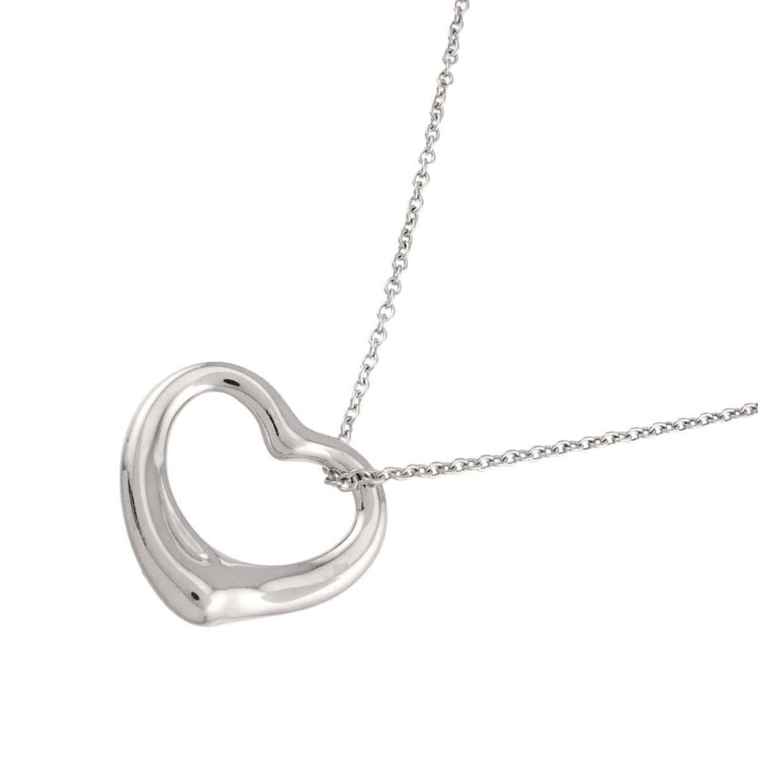 Tiffany & Co. Heart Necklace, 22mm wide, 40cm long, Sterling Silver (SV 925) Necklace (1 of 9)
