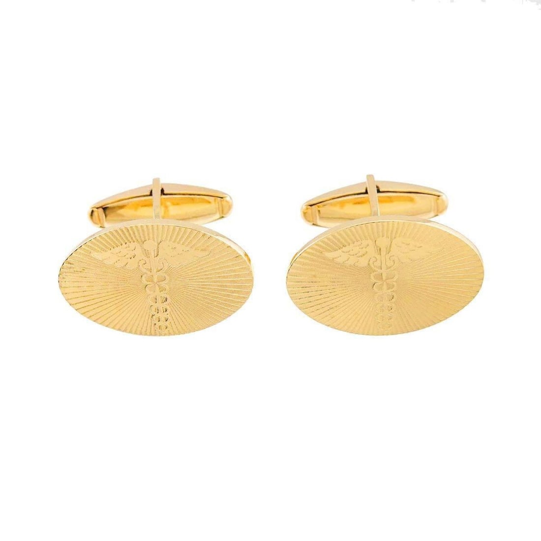 Tiffany & Co. Cufflinks, K14 YG Yellow Gold 585 (1 of 12)
