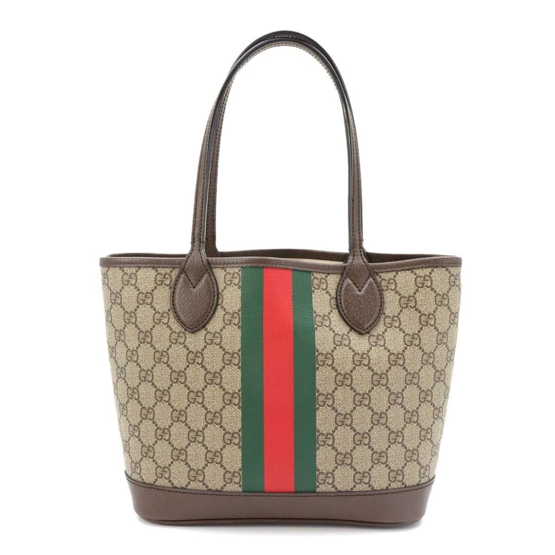 Gucci Ophidia Small Tote Handbag, GG Supreme Leather, Beige/Brown, 726762: --- Catalog ---Category: SizeSize (HxWxD): 22cm x 32cm x 11.5cm / 8.66'' x 12.59'' x 4.52''Category: DesignType: Handbag, Tote bagColor: Beige, BrownGender: WomenMaterial: GG Supreme , Leather Categor