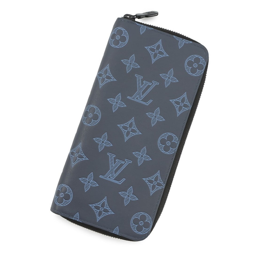 Louis Vuitton Monogram Shadow Zippy Wallet Vertical M80423 Men's Round LOUIS VUITTON WALLET (1 of 17)