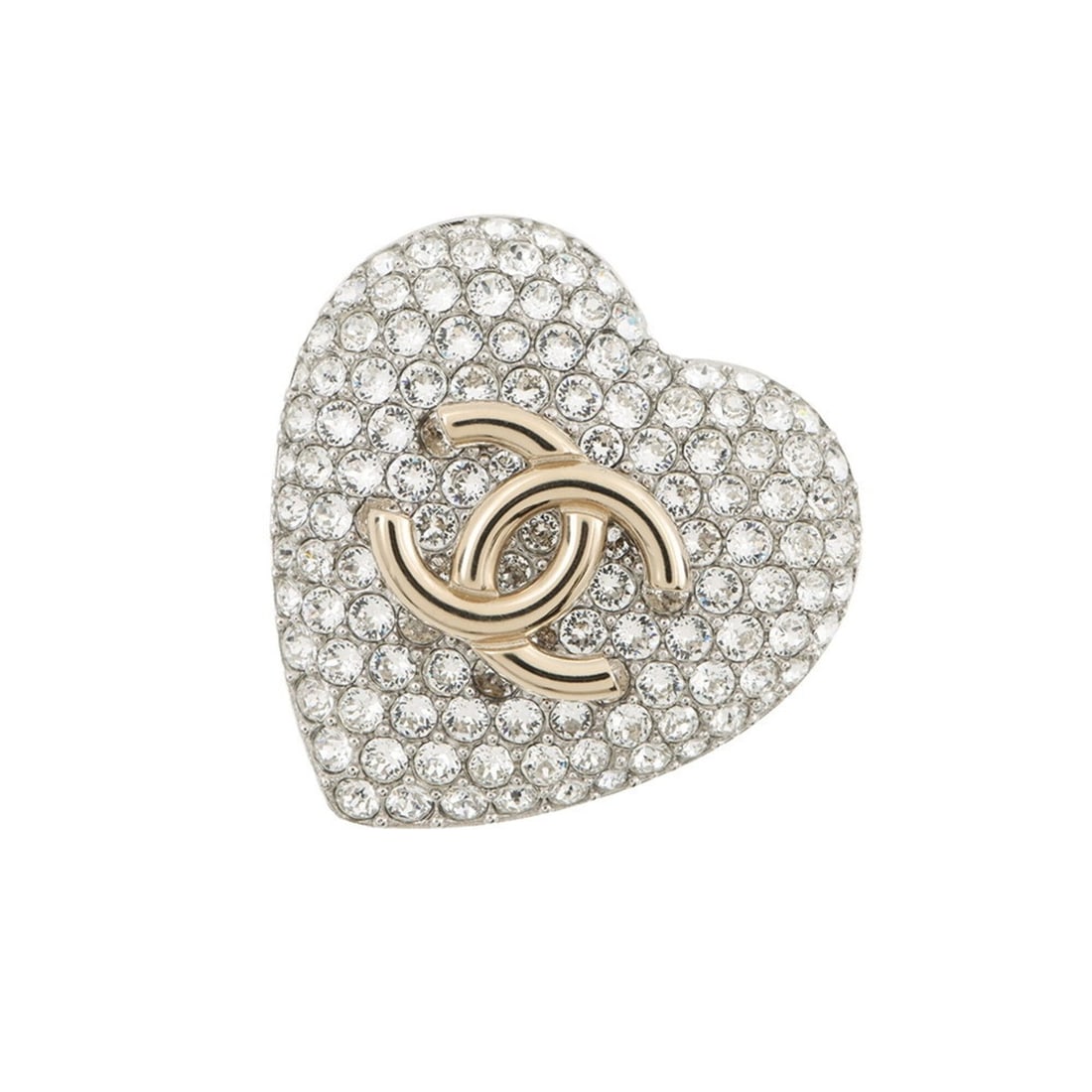 Chanel Brooch Coco Mark Heart Rhinestone B20S AB3644 CHANEL Women's: --- Catalog ---Category: SizeSize (HxWxD): 3.5cm x 3.4cm / 1.37'' x 1.33''Category: DesignType: BroochColor: Champagne goldGender: WomenMaterial: Gold plating, RhinestoneCategory: GeneralMPN: AB3644-B