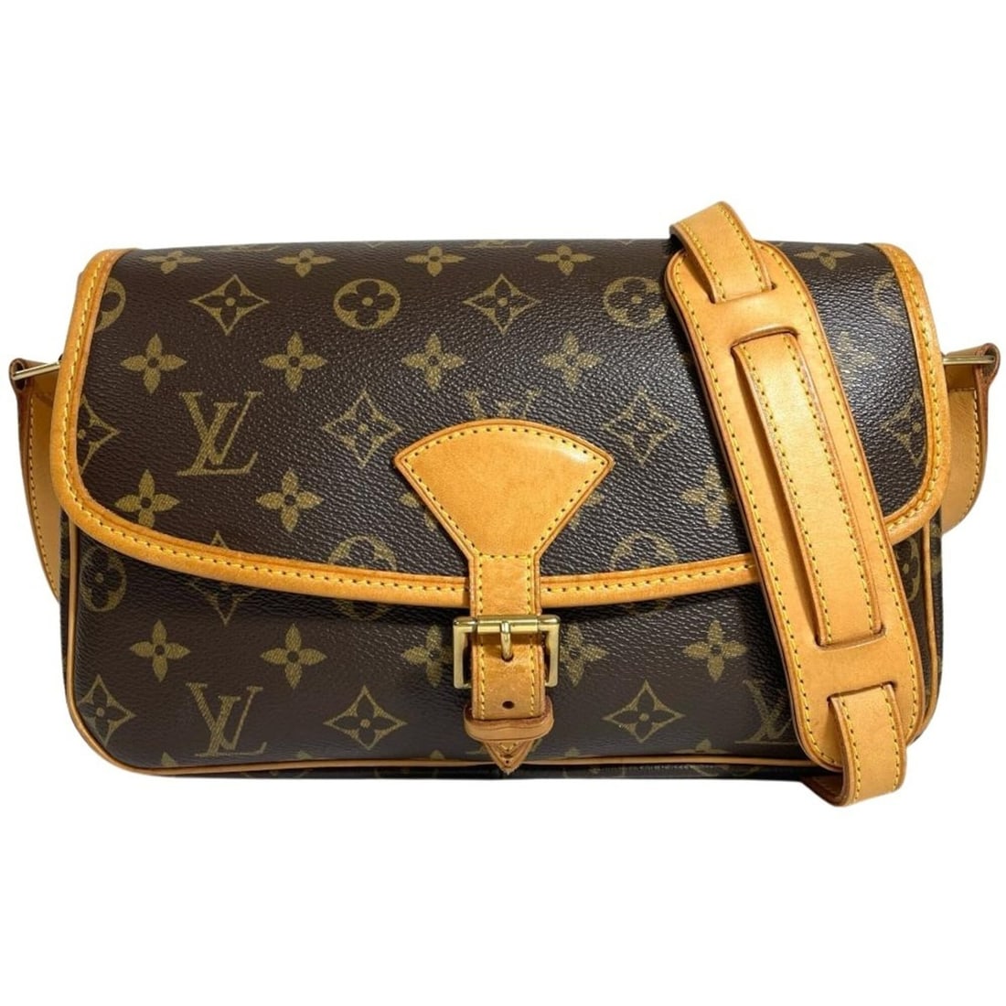Louis Vuitton Sologne Shoulder Bag, Monogram Canvas, M42250, Brown, Gold Hardware, TH0096, Women's (1 of 18)