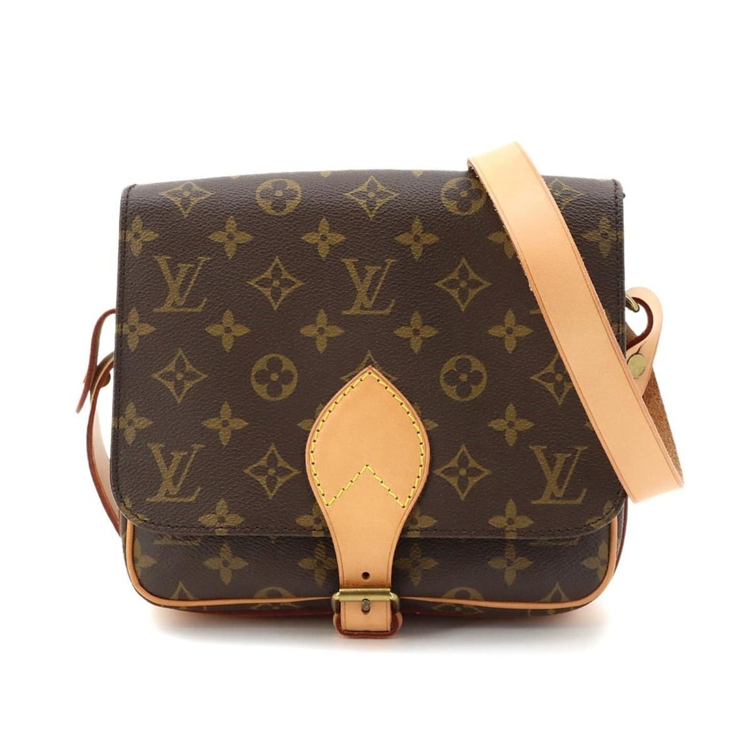 Louis Vuitton LOUIS VUITTON Monogram Cartouchiere MM Shoulder Handbag Brown M51253: --- Catalog ---Category: SizeSize (HxWxD): 19.5cm x 21.5cm x 7cm / 7.67'' x 8.46'' x 2.75''Category: DesignType: Handbag, Shoulder bagColor: MonogramGender: WomenMaterial: Monogram Hardware Color: Gol