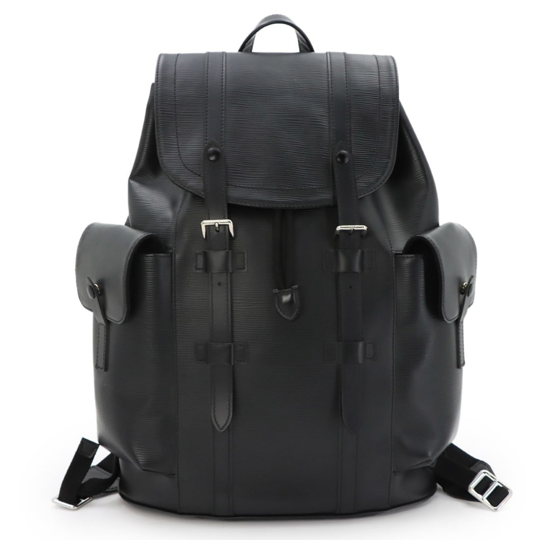Louis Vuitton Epi Christopher PM Backpack, Leather, Noir (M50158) (1 of 10)