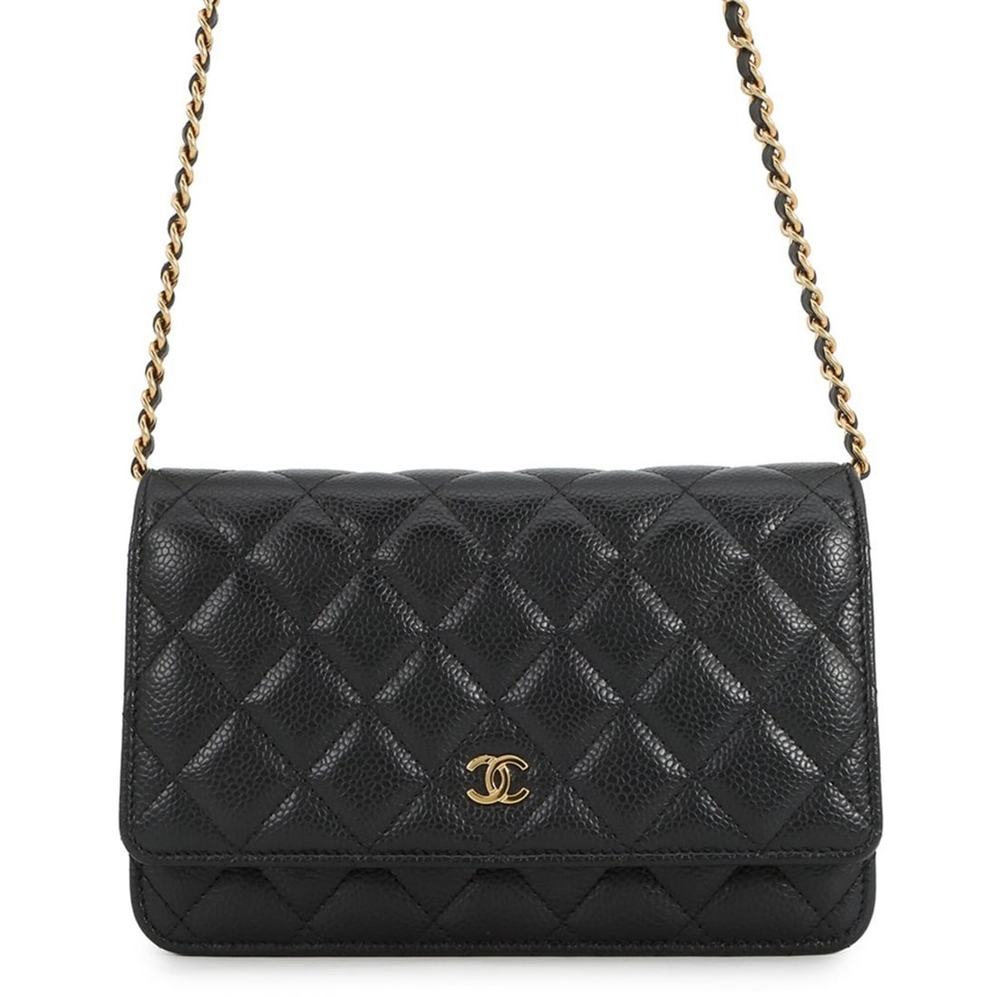 Chanel Chain Wallet Classic Matelassé Coco Mark Caviar Skin AP0250 CHANEL Black Women's WALLET: --- Catalog ---Category: SizeSize (HxWxD): 12.5cm x 19cm x 5.5cm / 4.92'' x 7.48'' x 2.16''Category: DesignType: Chain/Shoulder walletColor: BlackGender: WomenMaterial: Grained Calfskin Category: Gene