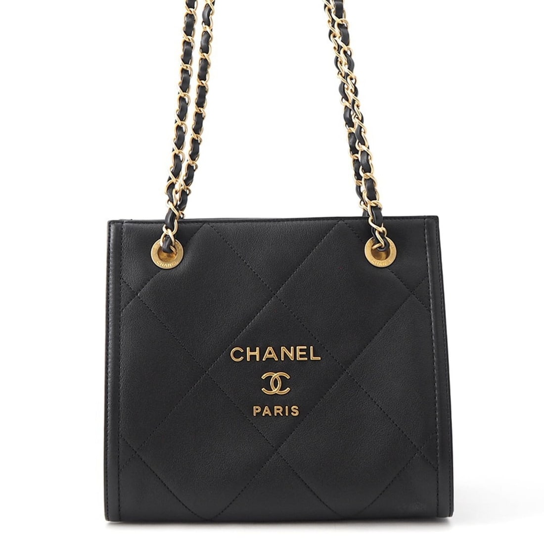 Chanel Chain Shoulder Bag Handbag Matelassé Coco Mark Lambskin AS2750 CHANEL Black Women's (1 of 13)