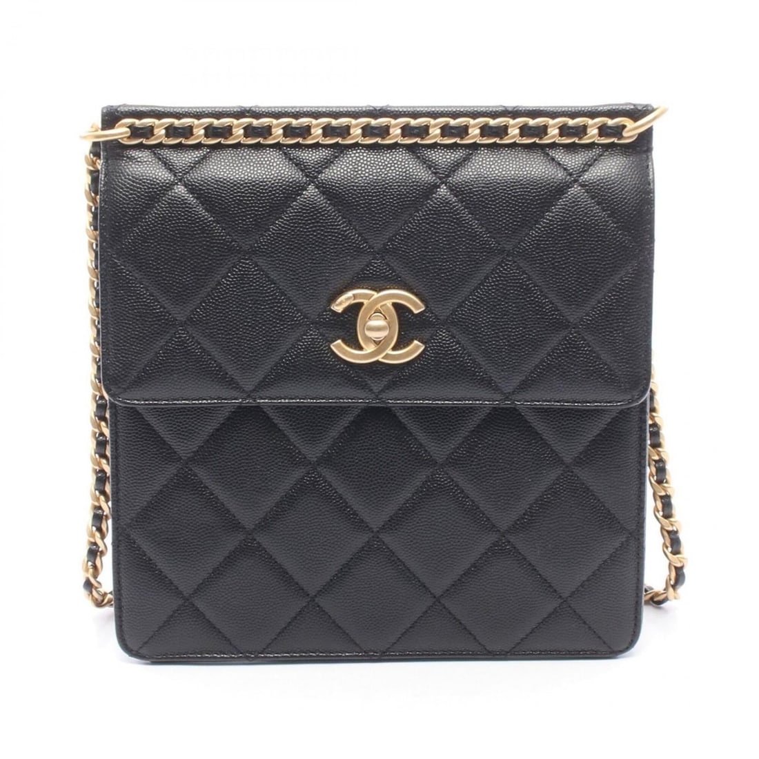 Chanel Matelassé Backpack/Handbag, Caviar Leather (Grained Calfskin), Women's, Black, AS4189: --- Catalog ---Category: SizeSize (HxWxD): 21cm x 19.5cm x 5.5cm / 8.26'' x 7.67'' x 2.16''Strap Length: 73cm / 28.74''Category: DesignType: Backpack, HandbagColor: BlackGender: WomenMaterial: Grained
