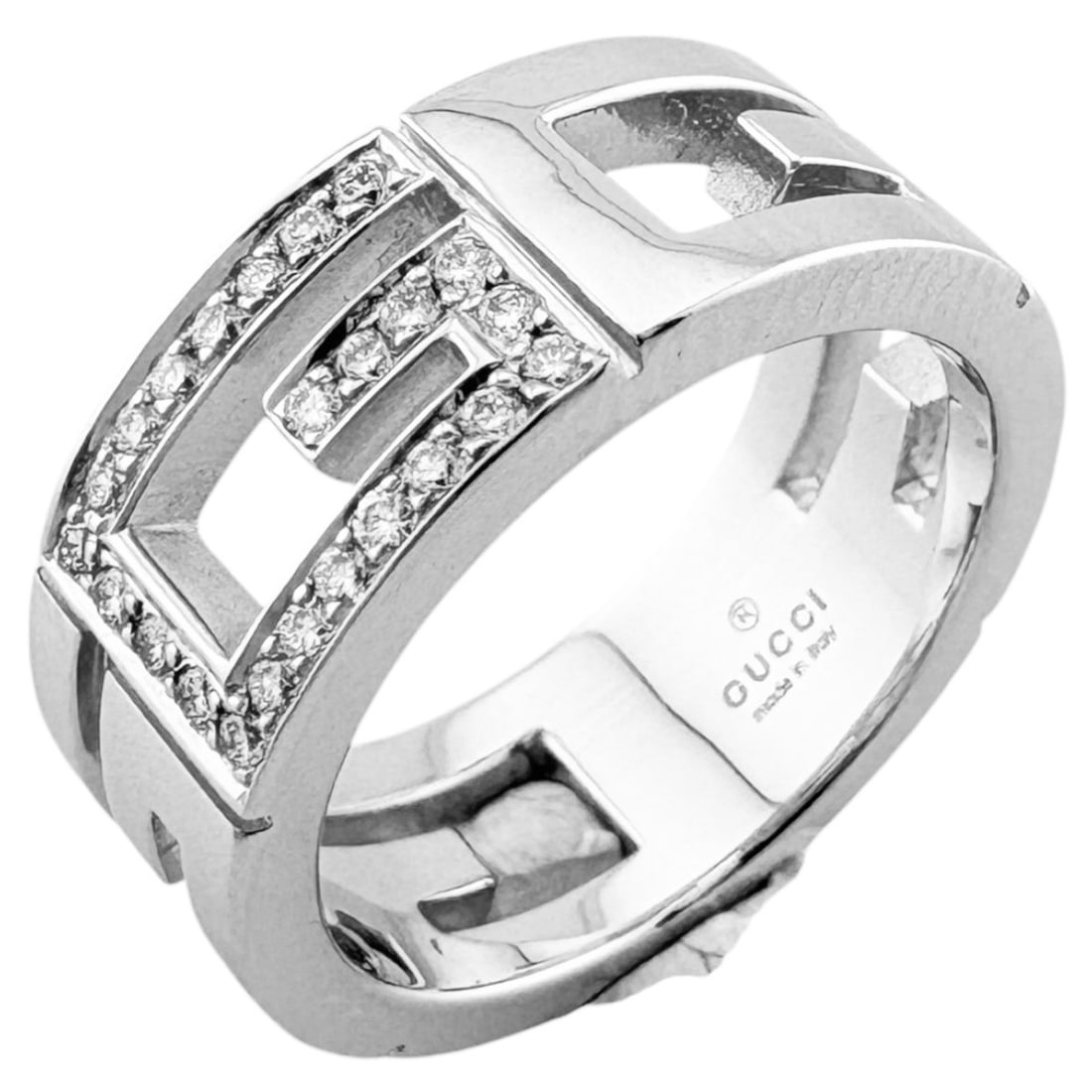 Gucci Multiple Ring, 18K White Gold, Diamond, Women's GUCCI (1 of 10)