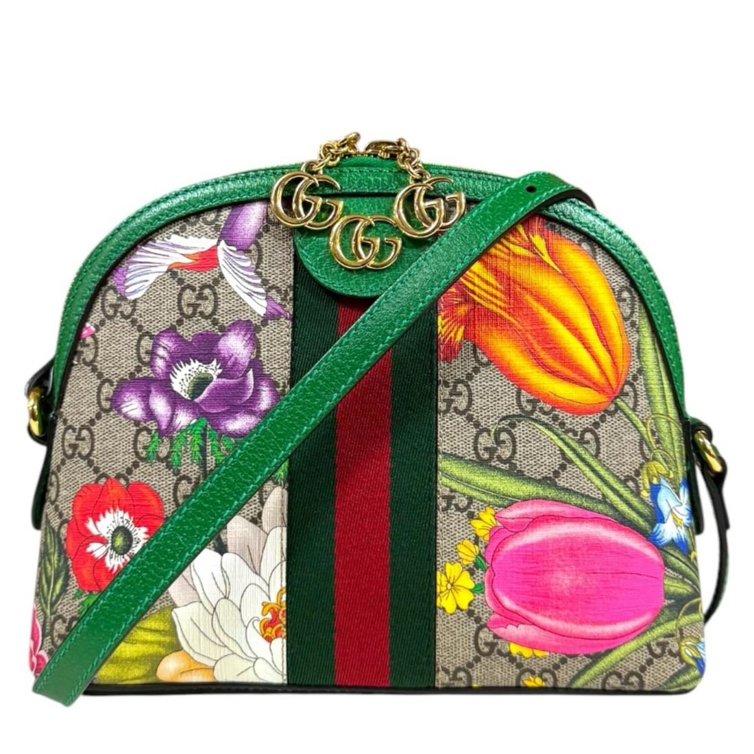 Gucci GG Flora Ophidia Shoulder Bag, Supreme Canvas 499621 Green, Women's GUCCI: --- Catalog ---Category: SizeSize (HxWxD): 18cm x 23cm x 7.5cm / 7.08'' x 9.05'' x 2.95''Category: DesignType: Shoulder bagColor: Green, Multi-colorGender: WomenMaterial: GG Supreme , Canvas Category: