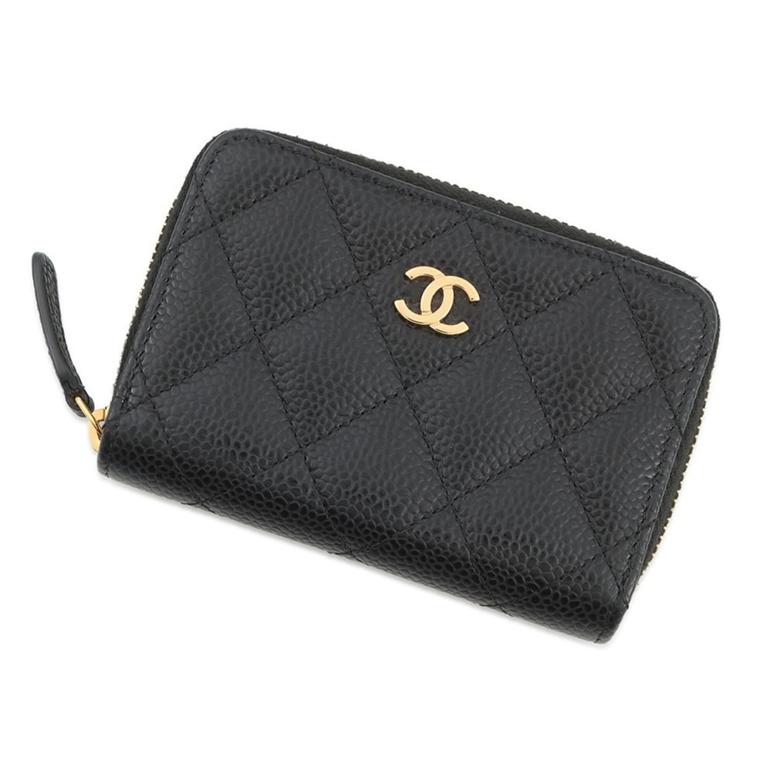 Chanel Wallet/Coin Purse Matelassé Coco Mark Classic Zip Coin Caviar Skin AP0216 CHANEL Wallet (1 of 11)