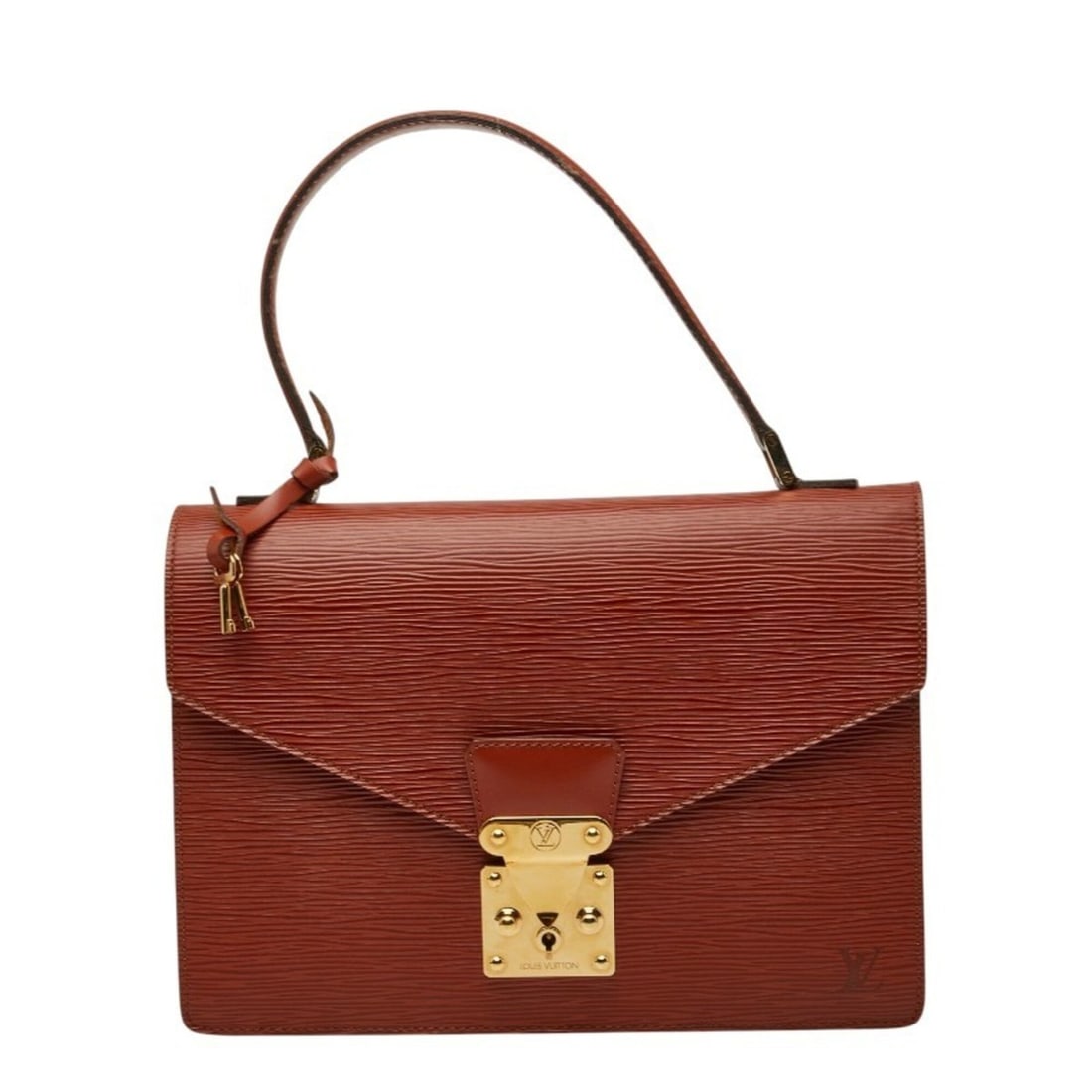 Louis Vuitton Epi Concorde Handbag M52133 Kenya Brown Leather Women's LOUIS VUITTON (1 of 14)