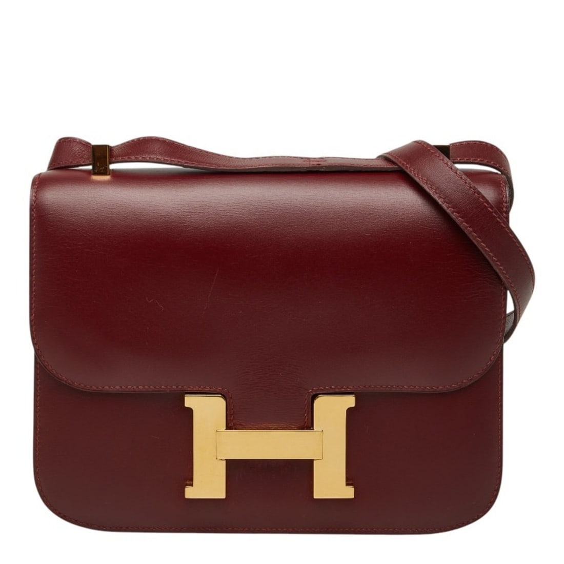 Hermes Constance 23 Shoulder Bag, Rouge H (Wine Red), Box Calf Leather, Women's.: --- Catalog ---Category: SizeHandle Drop: 35.50cm / 13.98''Size (HxWxD): 18cm x 23cm x 4.5cm / 7.08'' x 9.05'' x 1.77''Category: DesignType: Shoulder bagColor: Rouge H, WineGender: WomenMaterial: Box