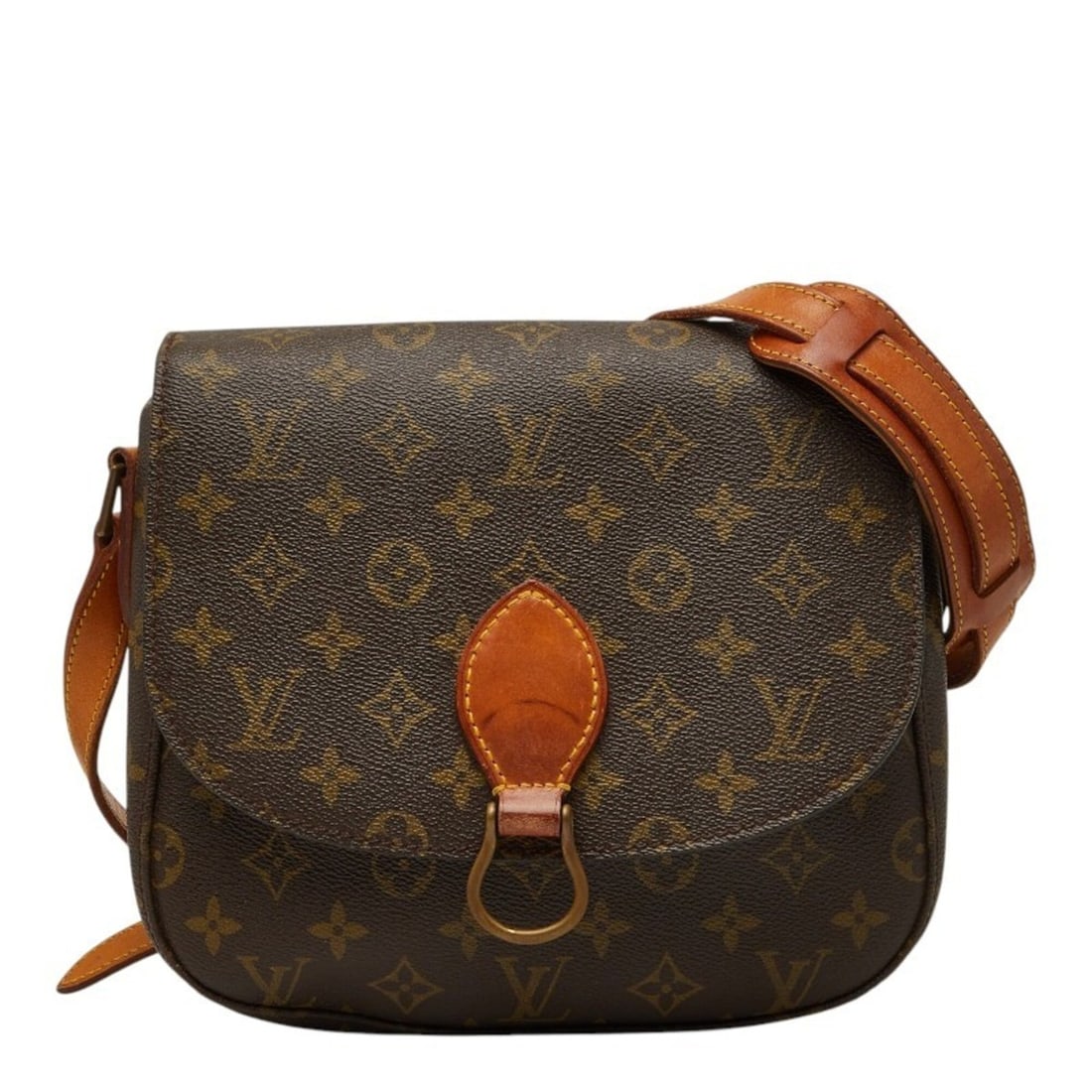 Louis Vuitton Monogram Saint Cloud GM Crossbody Shoulder Bag M51242 Brown Leather Women's LOUIS: --- Catalog ---Category: SizeStrap Drop: 47cm / 18.5''Size (HxWxD): 23cm x 24cm x 6cm / 9.05'' x 9.44'' x 2.36''Category: DesignType: Shoulder bagColor: BrownGender: WomenMaterial: PVC , Leather Categ