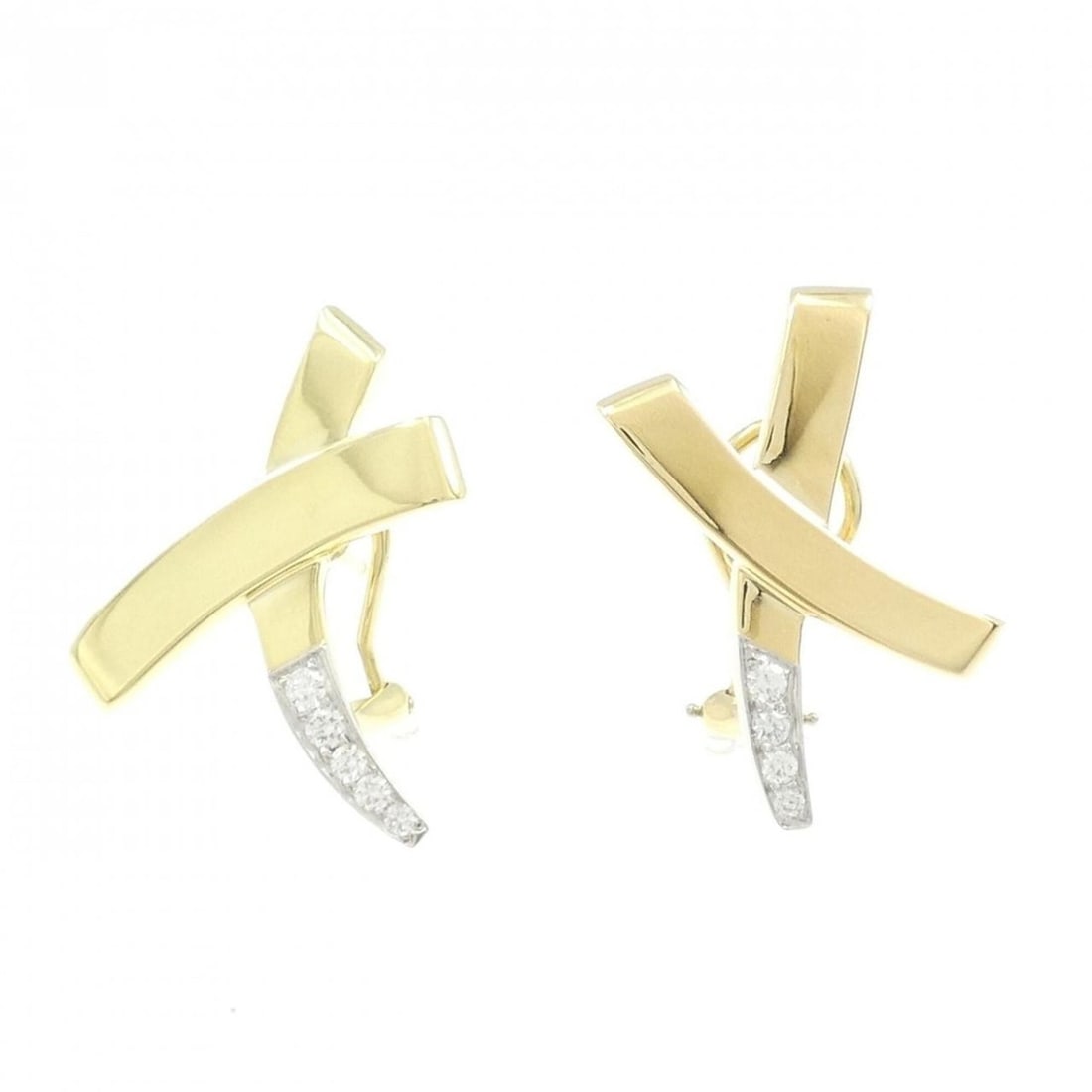 Tiffany & Co. Diamond Earrings: --- Catalog ---Category: SizeSize (HxWxD): 30.40mm x 24.00mm / 1.20'' x 0.94''Category: DesignType: Stud earringsColor: Platinum, Yellow goldStone: DiamondGender: WomenMaterial: Platinum 950, Yellow g