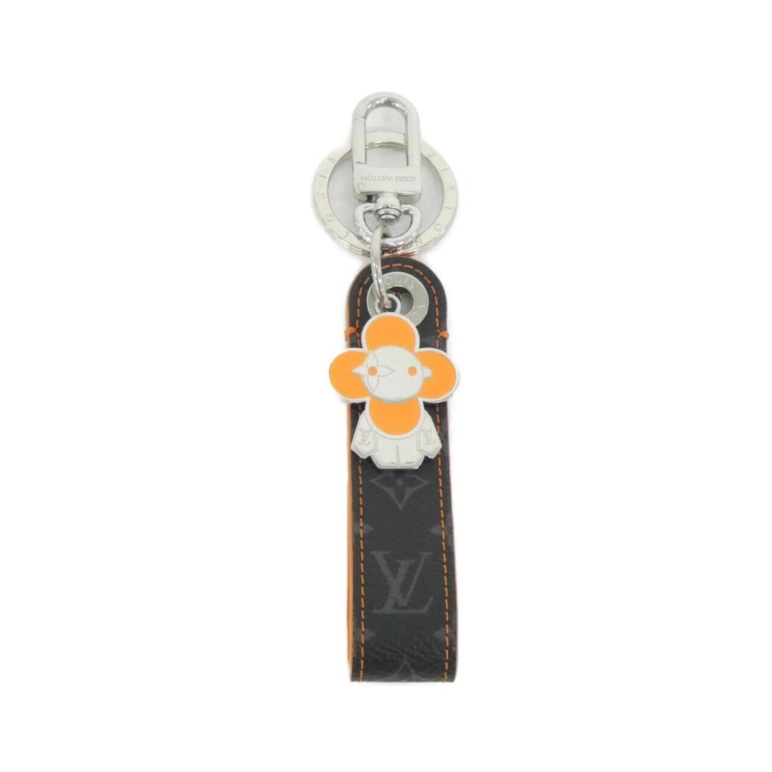Louis Vuitton Monogram Eclipse Keychain Dragonne Vivienne M01956 Keyring: --- Catalog ---Category: DesignType: KeyringColor: BlackGender: Women,MenMaterial: CanvasCategory: GeneralMPN: M01956Brand: Louis Vuitton--- Item List ---Section: ConditionRanking: Rank A Used - A