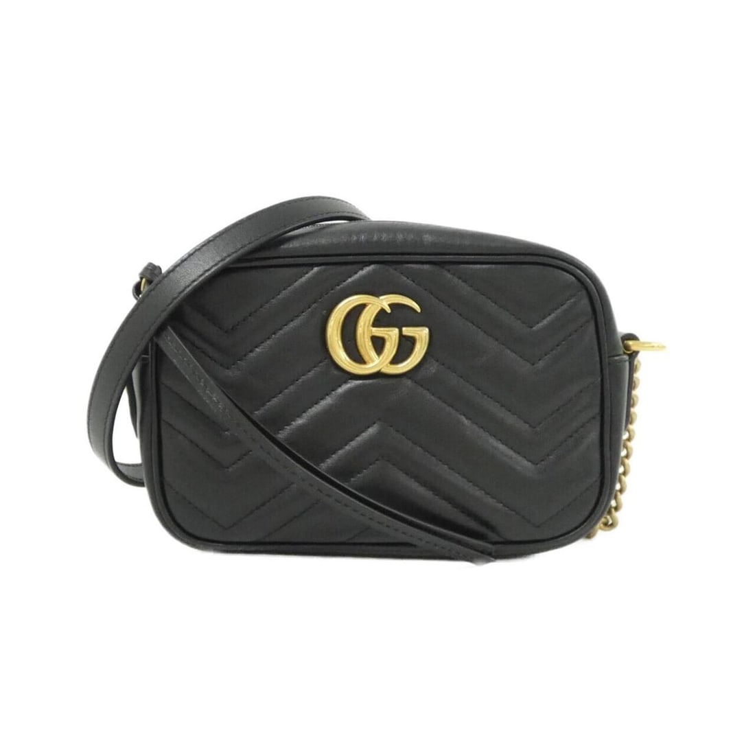 Gucci GG Marmont 448065 DTD1T Shoulder Bag: --- Catalog ---Category: SizeSize (HxWxD): 11cm x 18cm x 6cm / 4.33'' x 7.08'' x 2.36''Category: DesignType: Shoulder bagColor: BlackGender: WomenMaterial: Quilting , Leather Category: GeneralMPN: 448