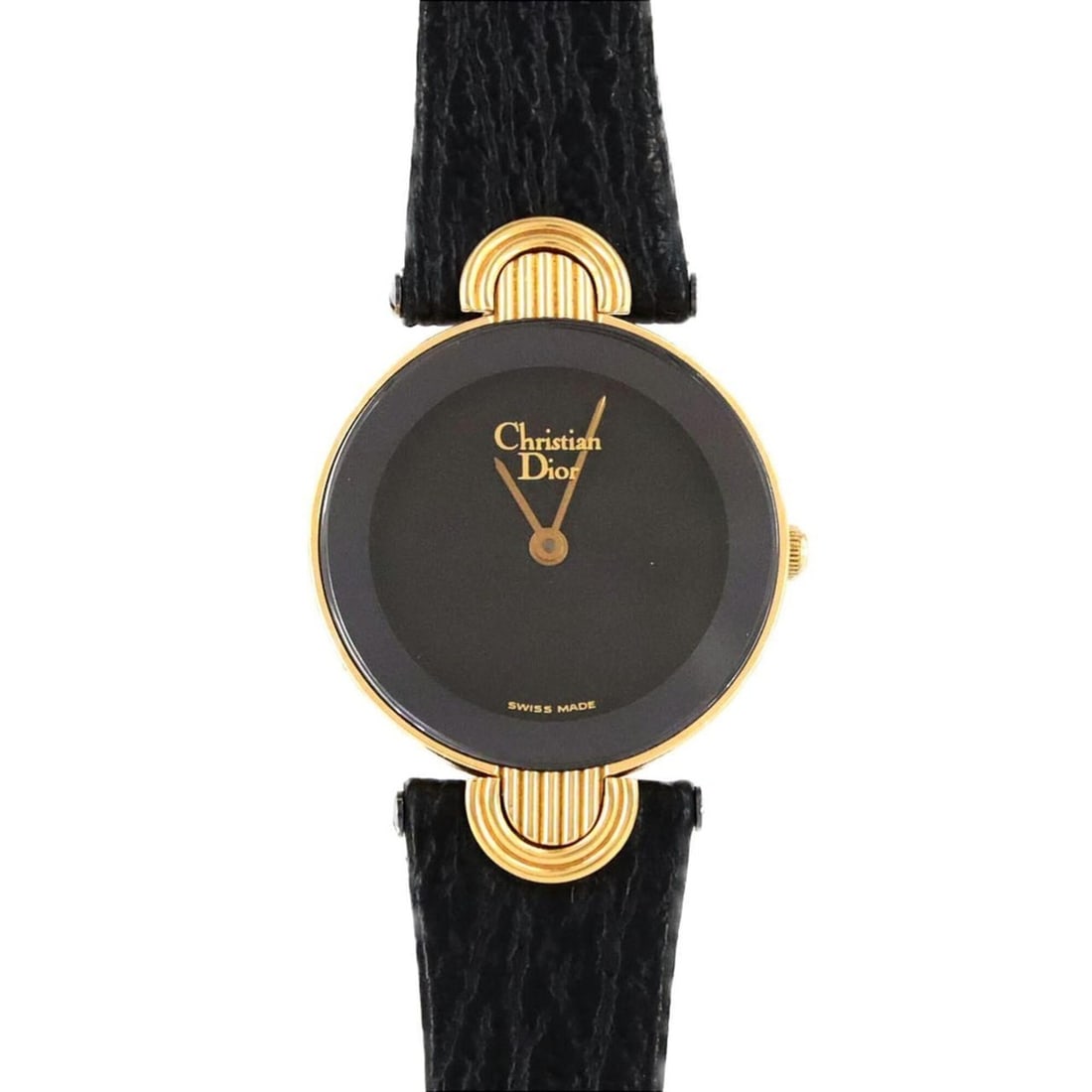 Christian Dior Baghira GP Quartz Watch: --- Catalog ---Category: SizeCase Diameter: 25mm / 0.98''Category: DesignType: WristwatchGender: WomenColor (Dial): BlackMaterial (Case): Gold platedCategory: GeneralBrand: Christian DiorCategory: Mov