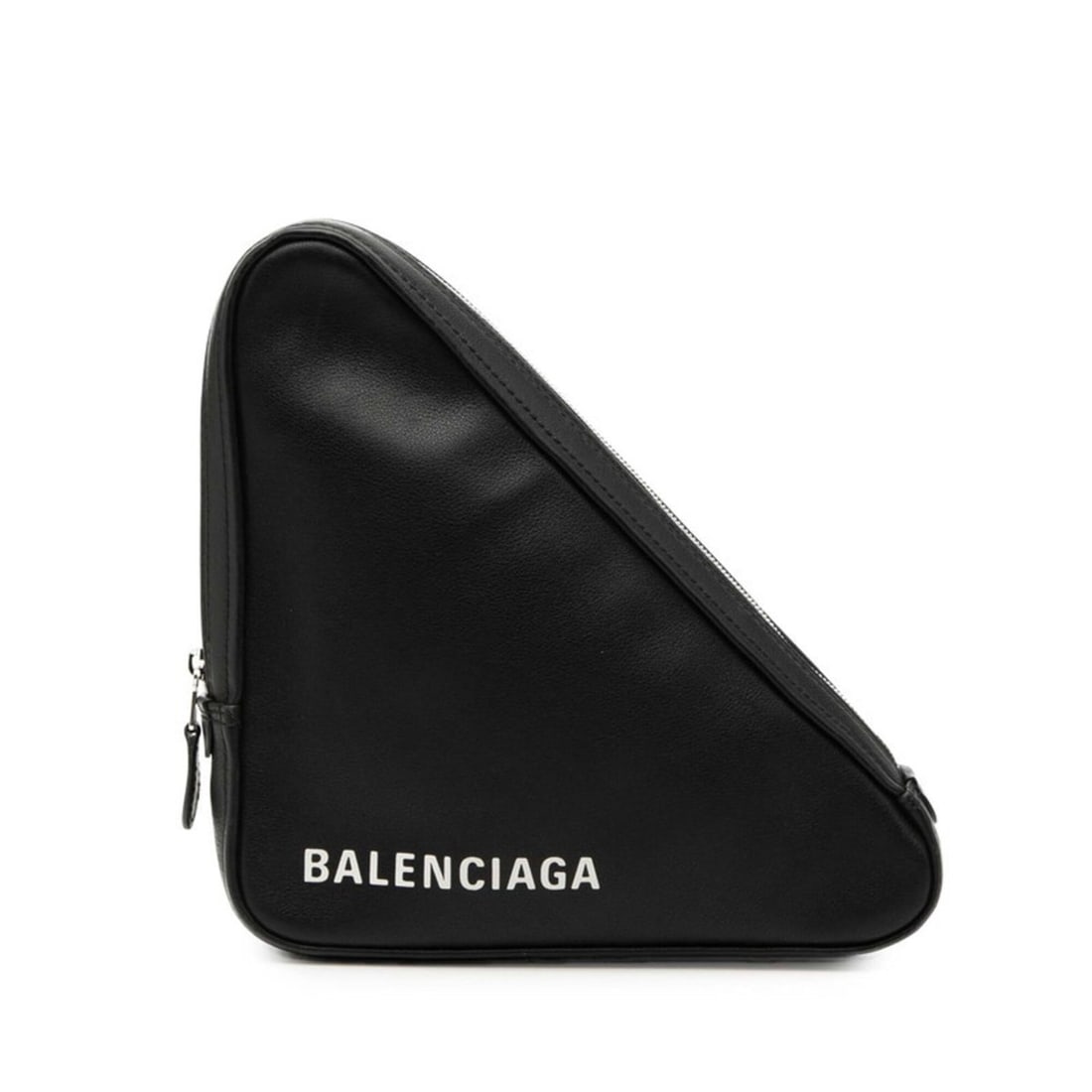 Balenciaga Triangle Clutch Bag, 476976, Black Leather, Women's, BALENCIAGA (1 of 12)