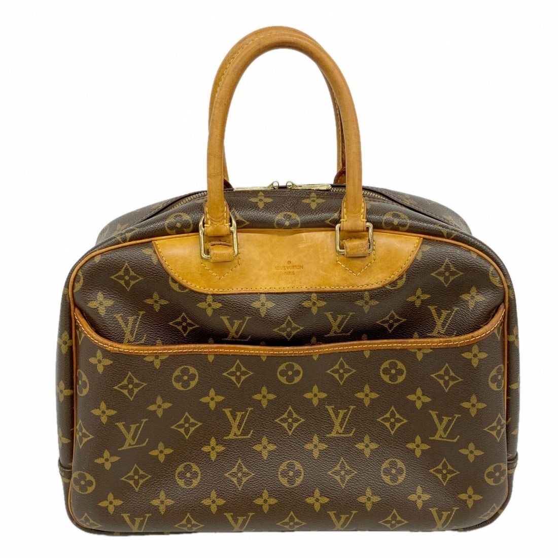 Louis Vuitton Monogram Deauville Handbag M47270 Brown Women's P2883369 (1 of 10)