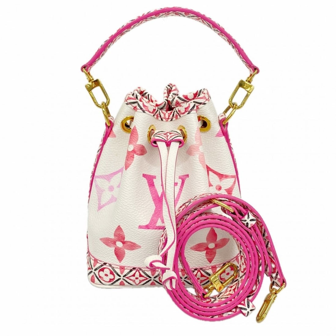 Louis Vuitton LV by the Pool Nano Noe Handbag M82386 Rose 2-way bag for women P2869983: --- Catalog ---Category: SizeSize (HxWxD): 16cm x 13cm x 10cm / 6.29'' x 5.11'' x 3.93''Category: DesignType: HandbagColor: RoseGender: WomenCategory: GeneralMPN: M82386Brand: Louis Vuitton--- Item Li