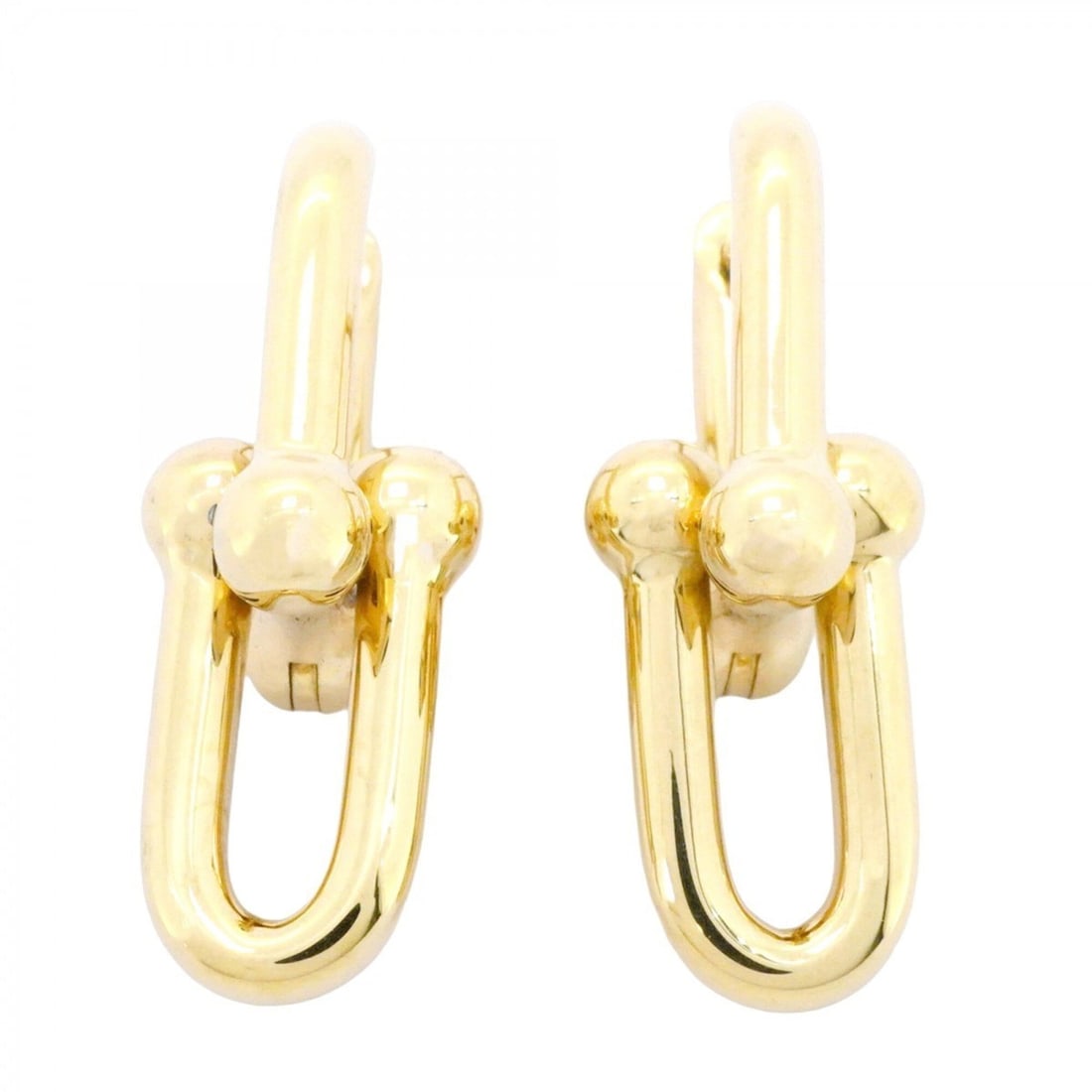 Tiffany & Co. Hardware Medium Link Earrings, 18K Yellow Gold, Men's Women's: --- Catalog ---Category: SizeSize (HxWxD): 28.40mm x 10.70mm / 1.12'' x 0.42''Category: DesignType: Stud earringsGender: Men,WomenMaterial: Yellow gold (18K)Category: GeneralBrand: Tiffany--- Item Lis