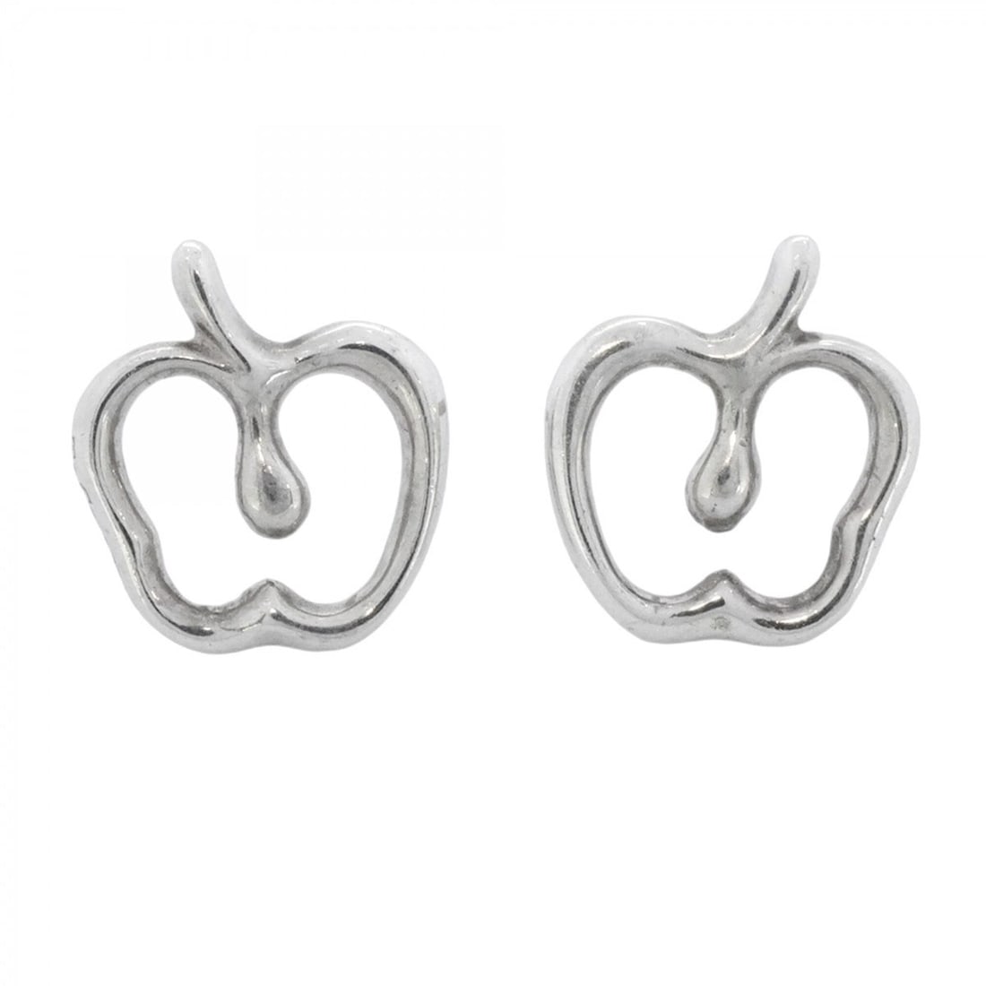 Tiffany & Co. Apple Sterling Silver 925 Earrings for Women: --- Catalog ---Category: SizeSize (HxWxD): 10.50mm x 9.50mm / 0.41'' x 0.37''Category: DesignType: Stud earringsGender: WomenMaterial: Silver 925Category: GeneralBrand: Tiffany--- Item List ---Section