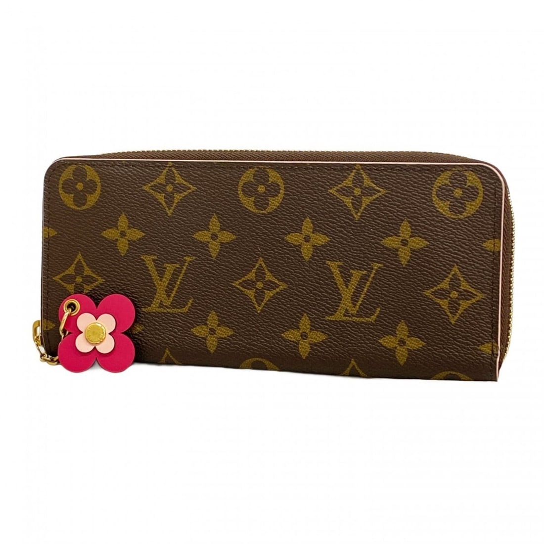 Louis Vuitton Monogram Portefeuille Clemence Long Wallet with Flower Charm, M68314, Hot Pink,: --- Catalog ---Category: SizeSize (HxWxD): 8.5cm x 19.5cm x 2cm / 3.34'' x 7.67'' x 0.78''Category: DesignType: Long wallet (bi-fold)Color: Hot pinkGender: WomenCategory: GeneralMPN: M68314Brand: Loui
