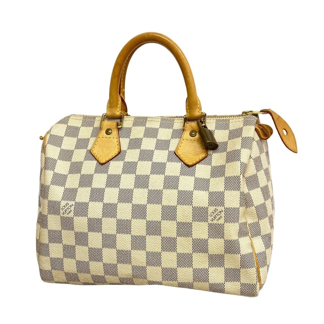 Louis Vuitton Damier Azur Speedy 25 Handbag N41534 White Women's: --- Catalog ---Category: SizeSize (HxWxD): 19cm x 25cm x 14.5cm / 7.48'' x 9.84'' x 5.7''Category: DesignType: HandbagColor: WhiteGender: WomenCategory: GeneralMPN: N41534Brand: Louis Vuitton--- Item 