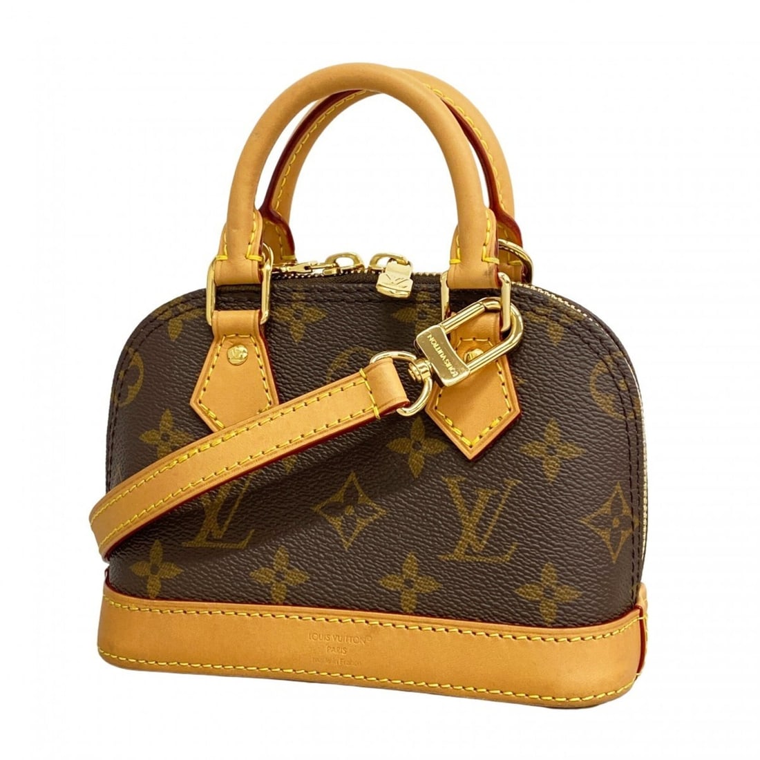 Louis Vuitton Monogram Nano Alma Handbag M82717 Brown 2-way bag for women: --- Catalog ---Category: SizeSize (HxWxD): 12cm x 17cm x 8cm / 4.72'' x 6.69'' x 3.14''Category: DesignType: HandbagColor: BrownGender: WomenCategory: GeneralMPN: M82717Brand: Louis Vuitton--- Item Li