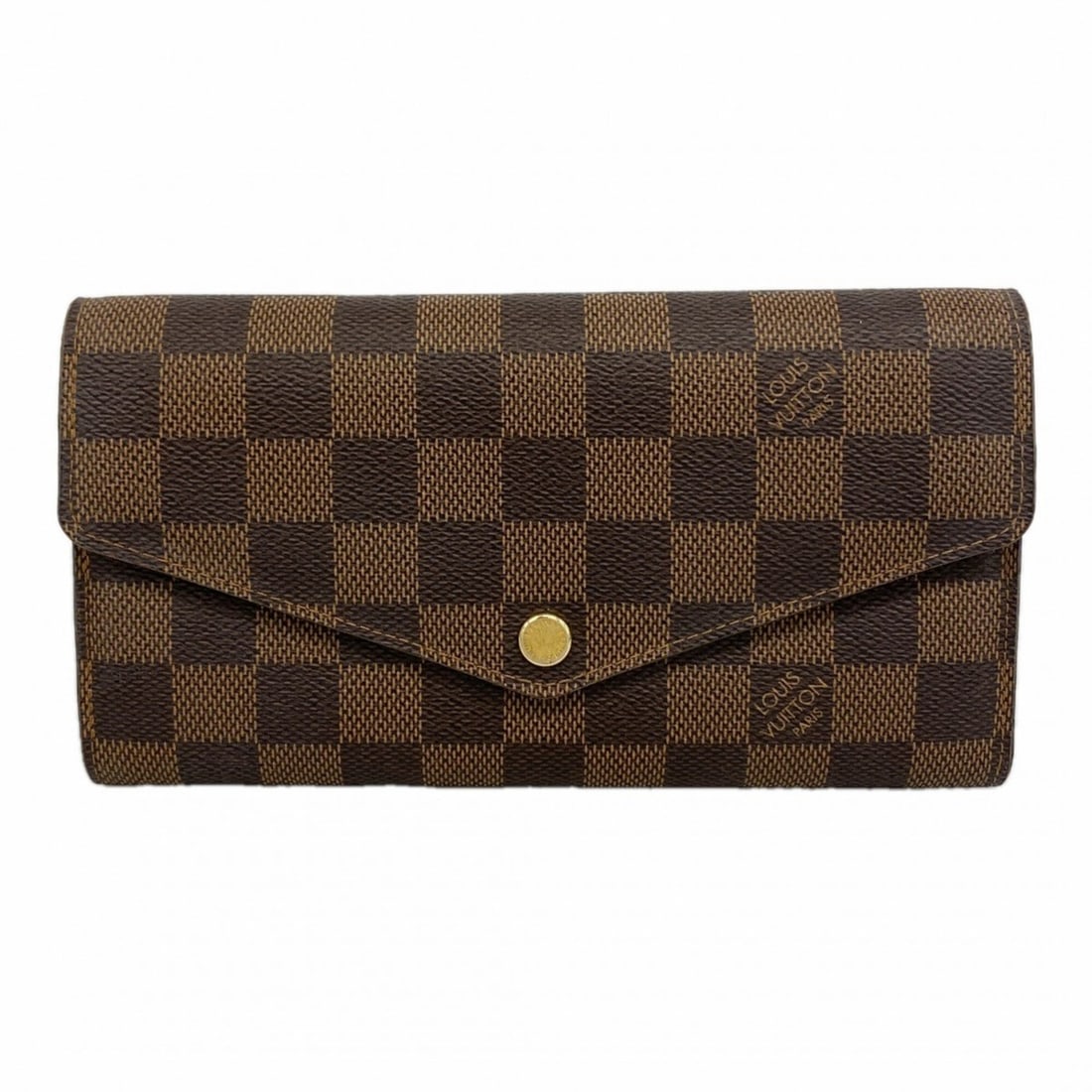 Louis Vuitton Damier Portefeuille Sarah Long Wallet N63209 Ebene Women's: --- Catalog ---Category: SizeSize (HxWxD): 10cm x 19cm x 3cm / 3.93'' x 7.48'' x 1.18''Category: DesignType: Long wallet (bi-fold)Color: EbeneGender: WomenCategory: GeneralMPN: N63209Brand: Louis Vuit