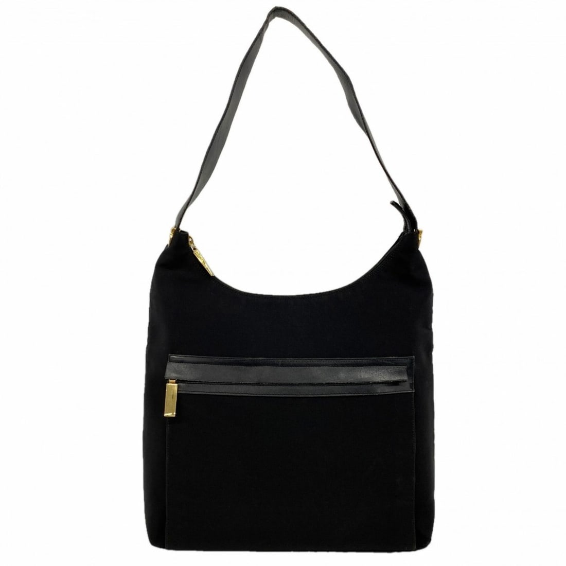 Salvatore Ferragamo Shoulder Bag, Nylon Canvas, Black, Women's: --- Catalog ---Category: SizeSize (HxWxD): 30.5cm x 32.5cm x 9.5cm / 12'' x 12.79'' x 3.74''Category: DesignType: Shoulder bagColor: BlackGender: WomenMaterial: Nylon canvas Hardware Color: GoldCatego