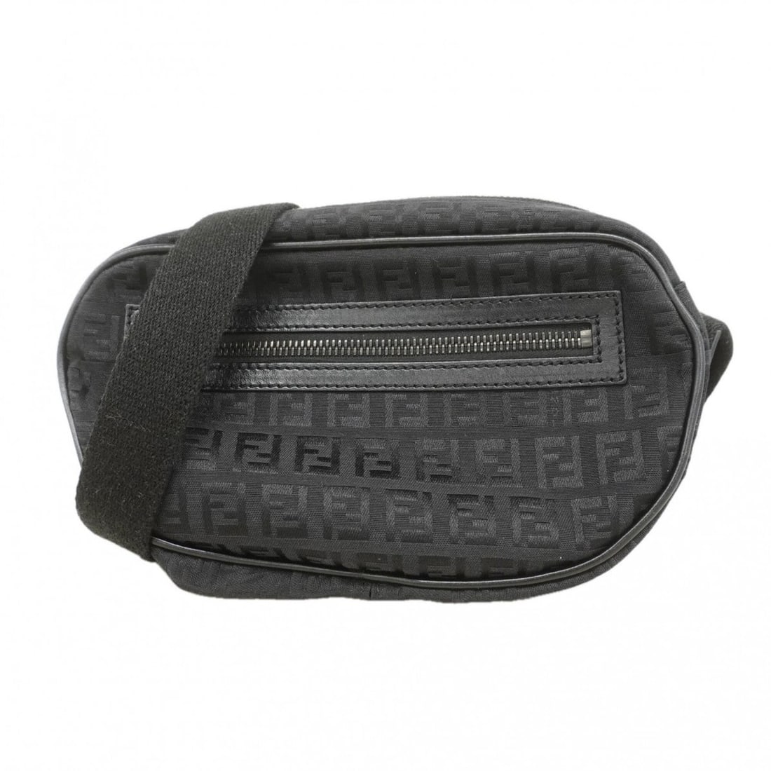 Fendi Zucchino Nylon Canvas Shoulder Bag, Black, Women's: --- Catalog ---Category: SizeSize (HxWxD): 13cm x 22cm x 5.5cm / 5.11'' x 8.66'' x 2.16''Category: DesignType: Shoulder bagColor: BlackGender: WomenMaterial: Nylon canvas Hardware Color: SilverCategor