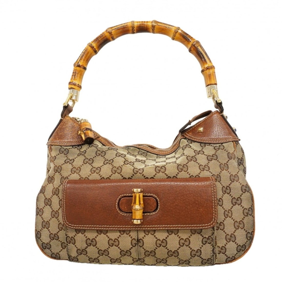 Gucci GG Canvas Bamboo Handbag 137383 Brown Women's: --- Catalog ---Category: SizeSize (HxWxD): 23cm x 31cm x 11cm / 9.05'' x 12.2'' x 4.33''Category: DesignType: HandbagColor: BrownGender: WomenMaterial: Canvas Hardware Color: GoldCategory: GeneralMPN:
