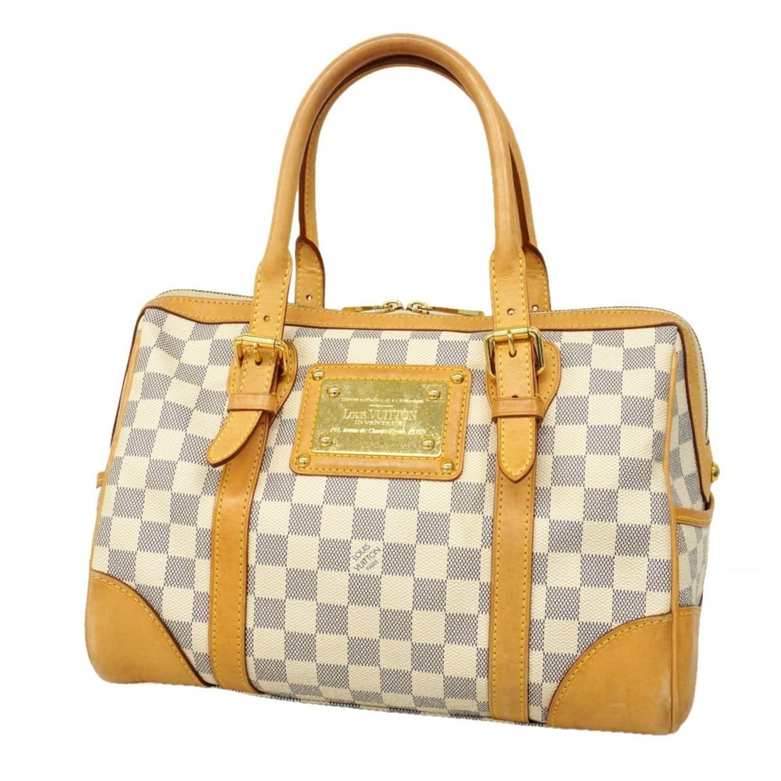 Louis Vuitton Damier Azur Berkeley Handbag N52001 White Women's (1 of 13)