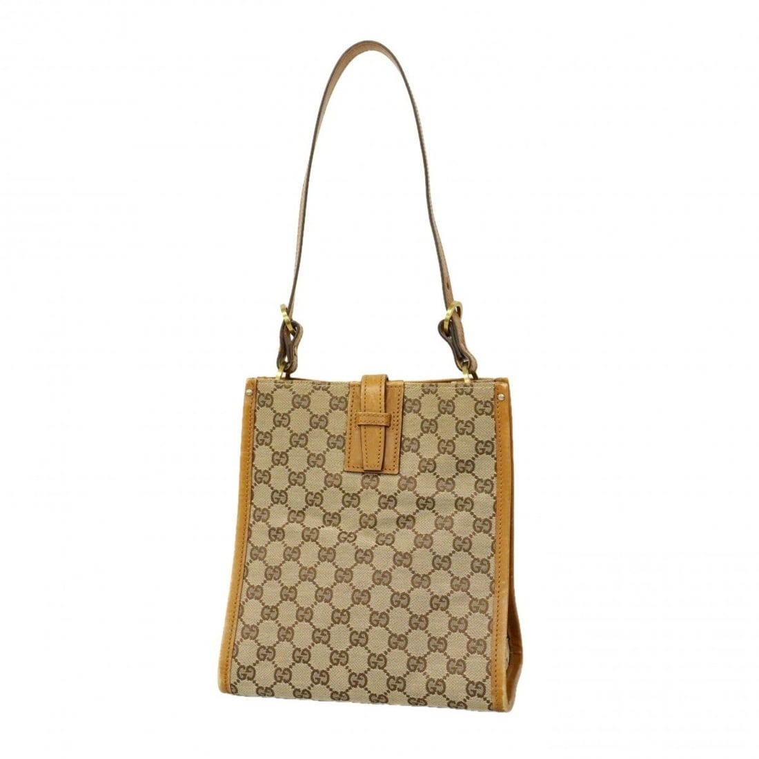 Gucci GG Canvas Shoulder Bag 110292 Brown Men's: --- Catalog ---Category: SizeSize (HxWxD): 25.5cm x 23cm x 14cm / 10.03'' x 9.05'' x 5.51''Category: DesignType: Shoulder bagColor: BrownGender: MenMaterial: Canvas Hardware Color: GoldCategory: Gener