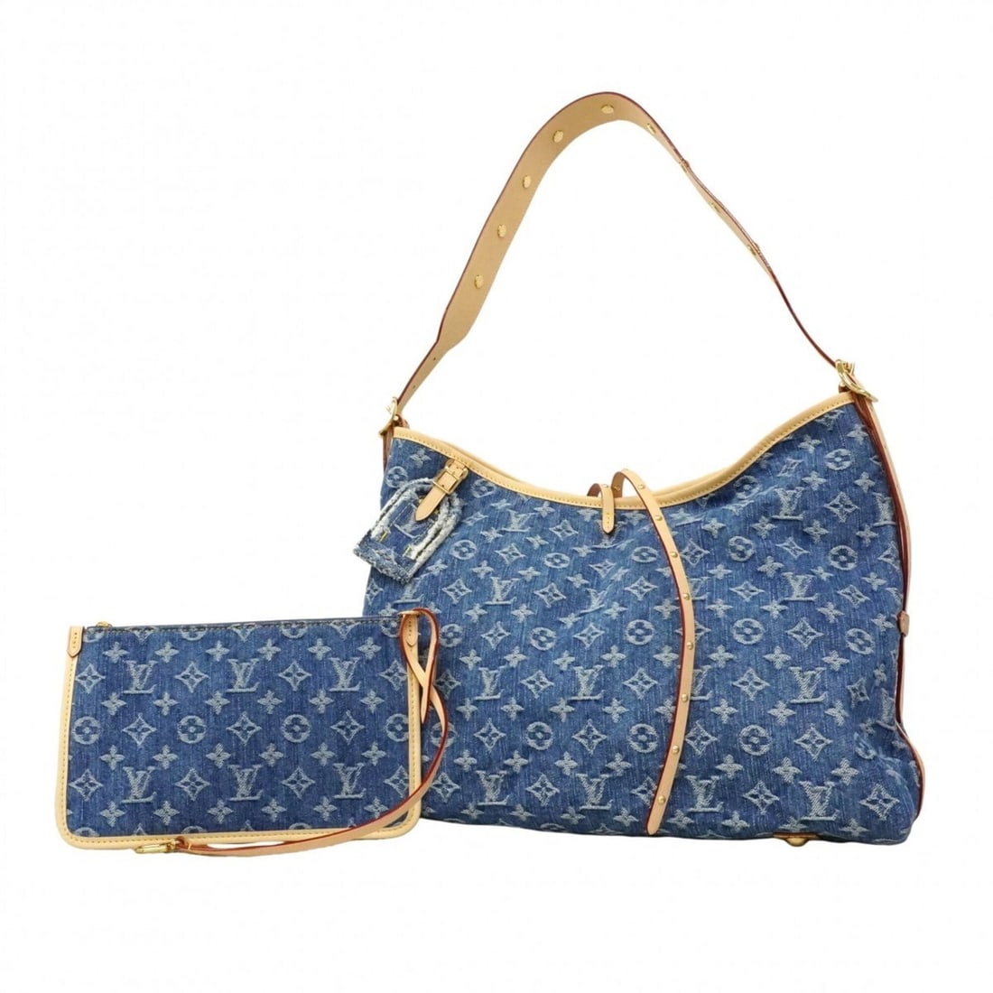 Louis Vuitton Monogram Denim Carryall NM MM Shoulder Bag M46855 Blue Women's: --- Catalog ---Category: SizeSize (HxWxD): 28cm x 41cm x 15cm / 11.02'' x 16.14'' x 5.9''Category: DesignType: Shoulder bagColor: BlueGender: WomenCategory: GeneralMPN: M46855Brand: Louis Vuitton--- I