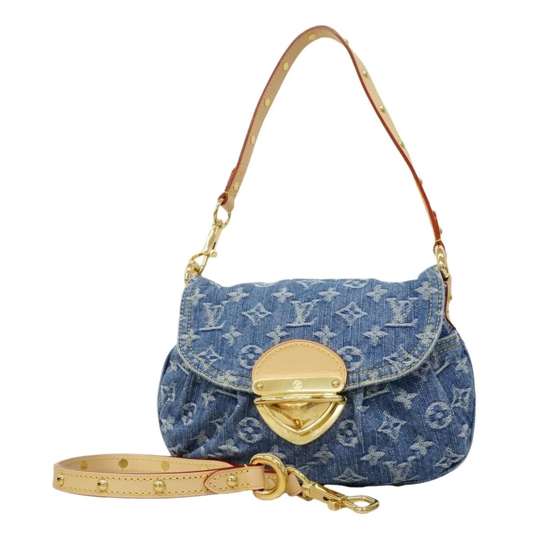 Louis Vuitton Monogram Denim Sunset Handbag M46829 Blue 2-way bag for women: --- Catalog ---Category: SizeSize (HxWxD): 19cm x 26.5cm x 6cm / 7.48'' x 10.43'' x 2.36''Category: DesignType: HandbagColor: BlueGender: WomenCategory: GeneralMPN: M46829Brand: Louis Vuitton--- Item 