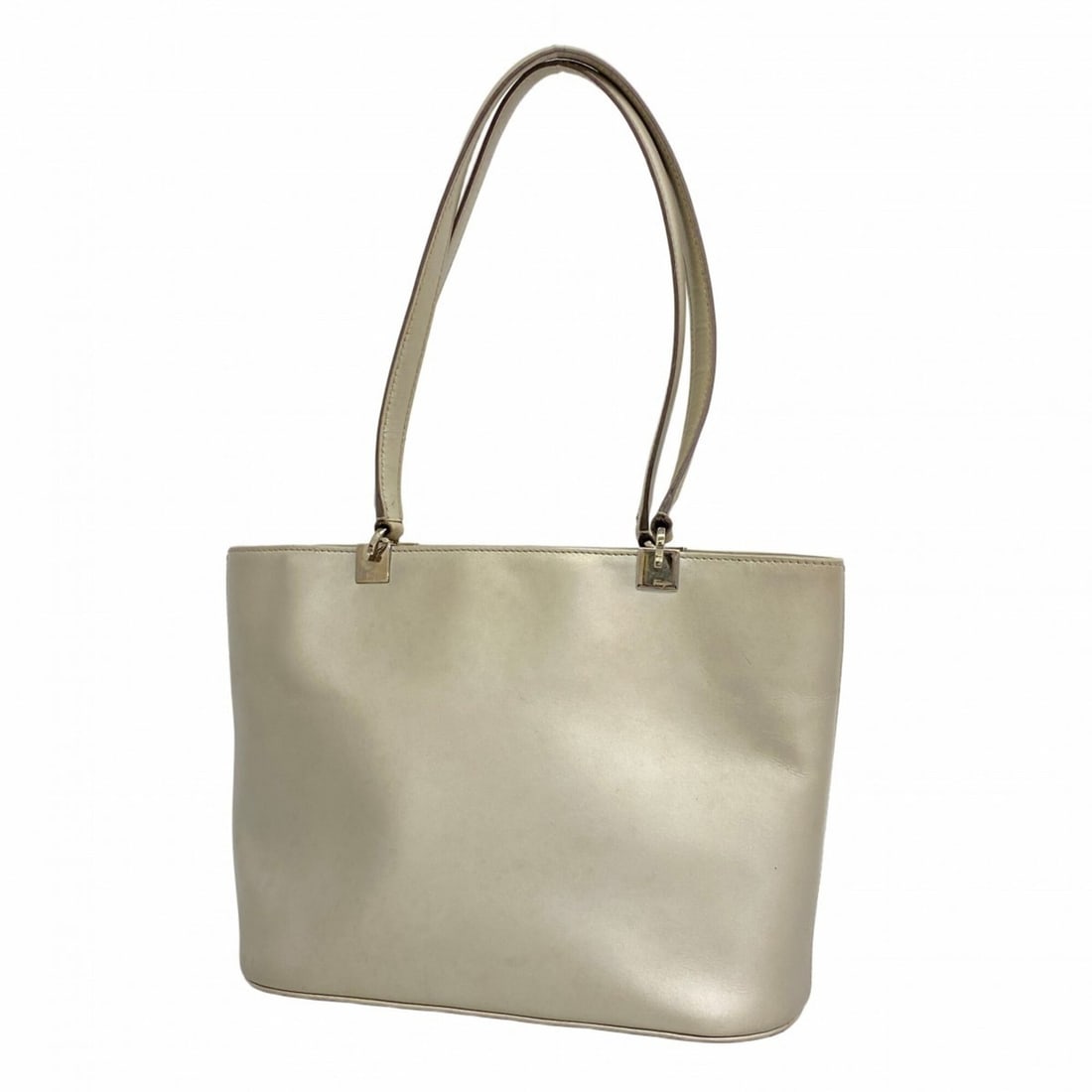 Salvatore Ferragamo Leather Tote Bag, Silver, Women's: --- Catalog ---Category: SizeSize (HxWxD): 19cm x 24.5cm x 10.5cm / 7.48'' x 9.64'' x 4.13''Category: DesignType: Tote bagColor: SilverGender: WomenMaterial: Leather Hardware Color: SilverCategory: Ge